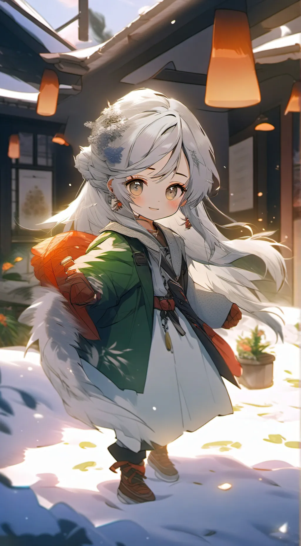 ai character: sprunki family 2 f background