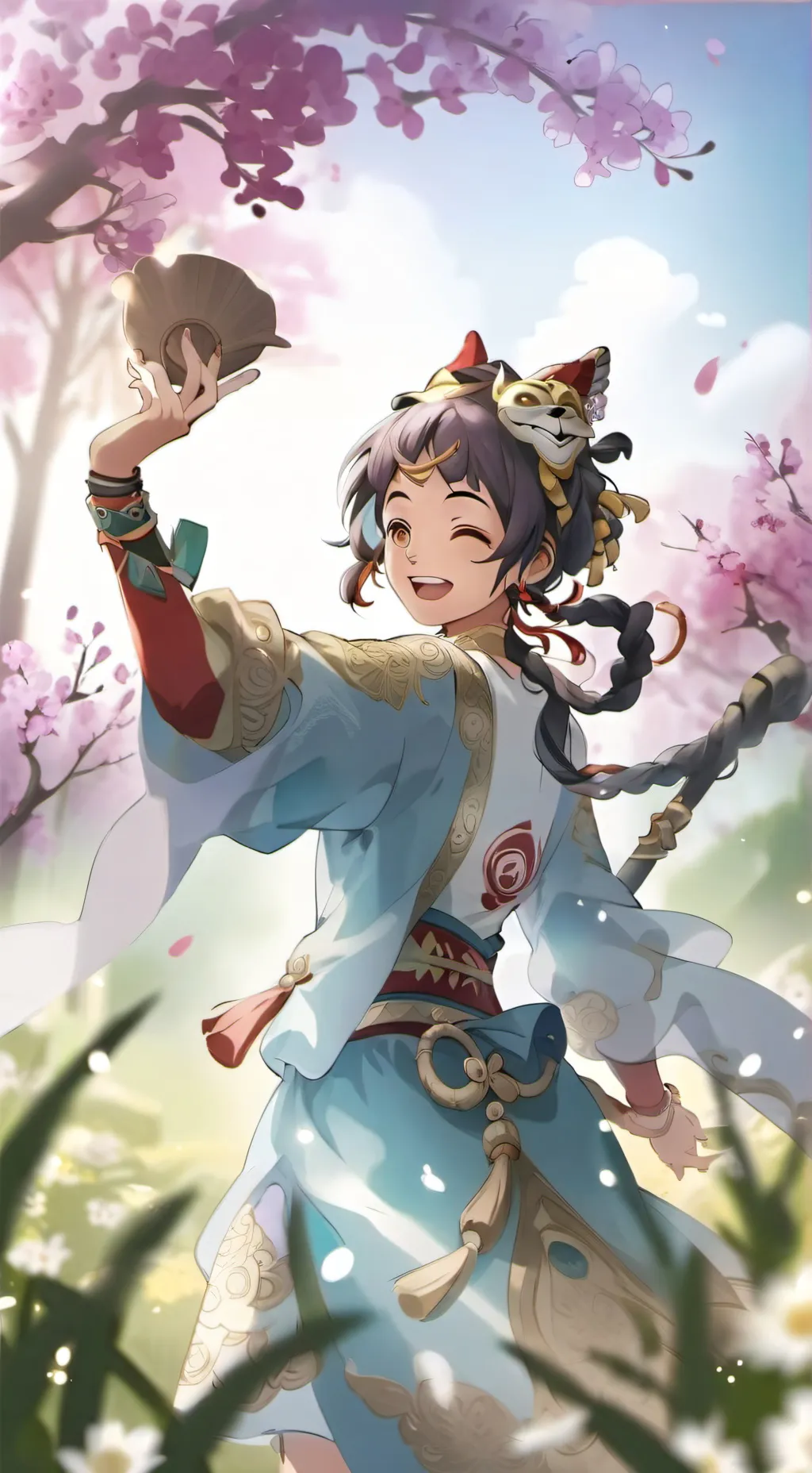 ai character: Demon slayer  background