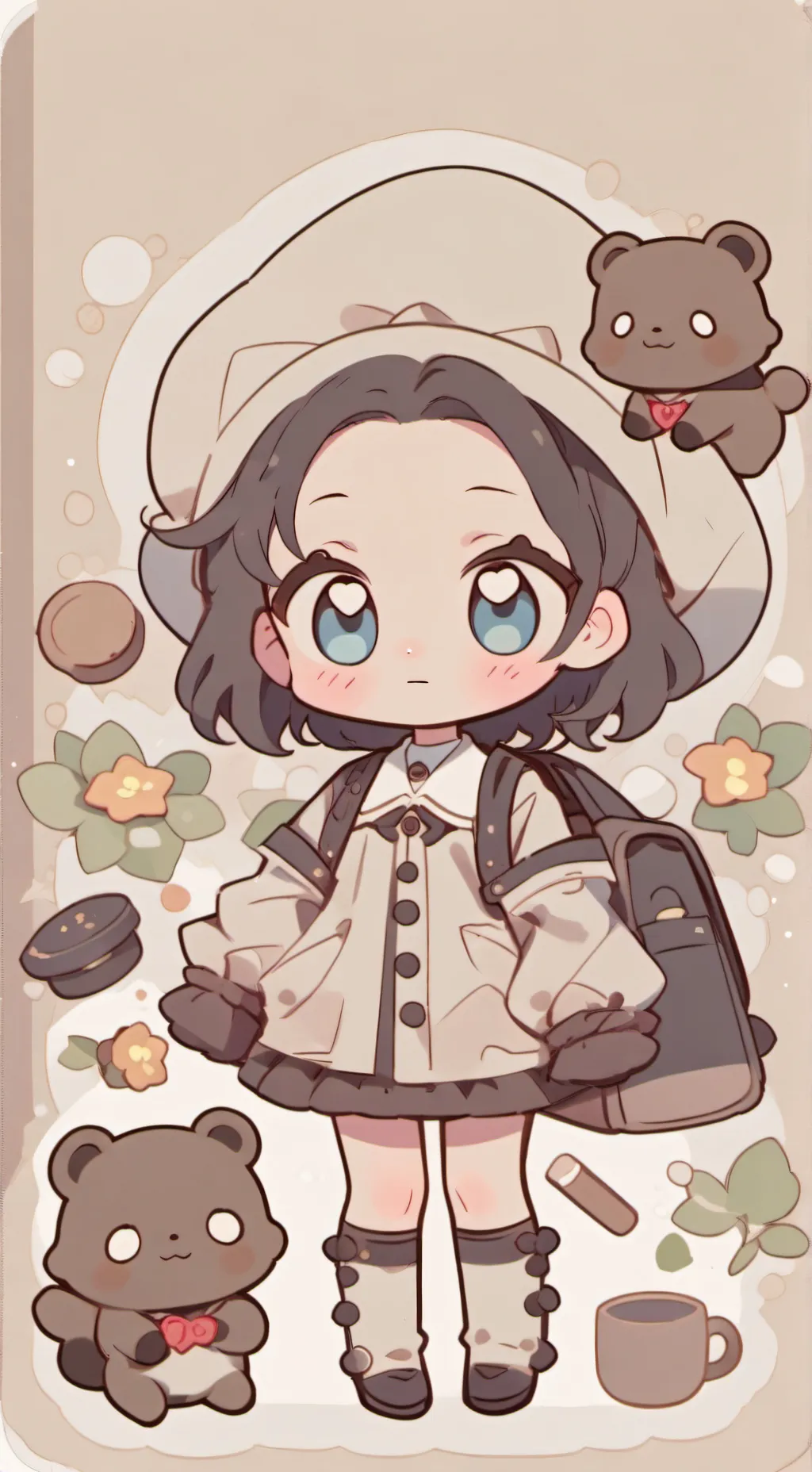 ai character: nounours background