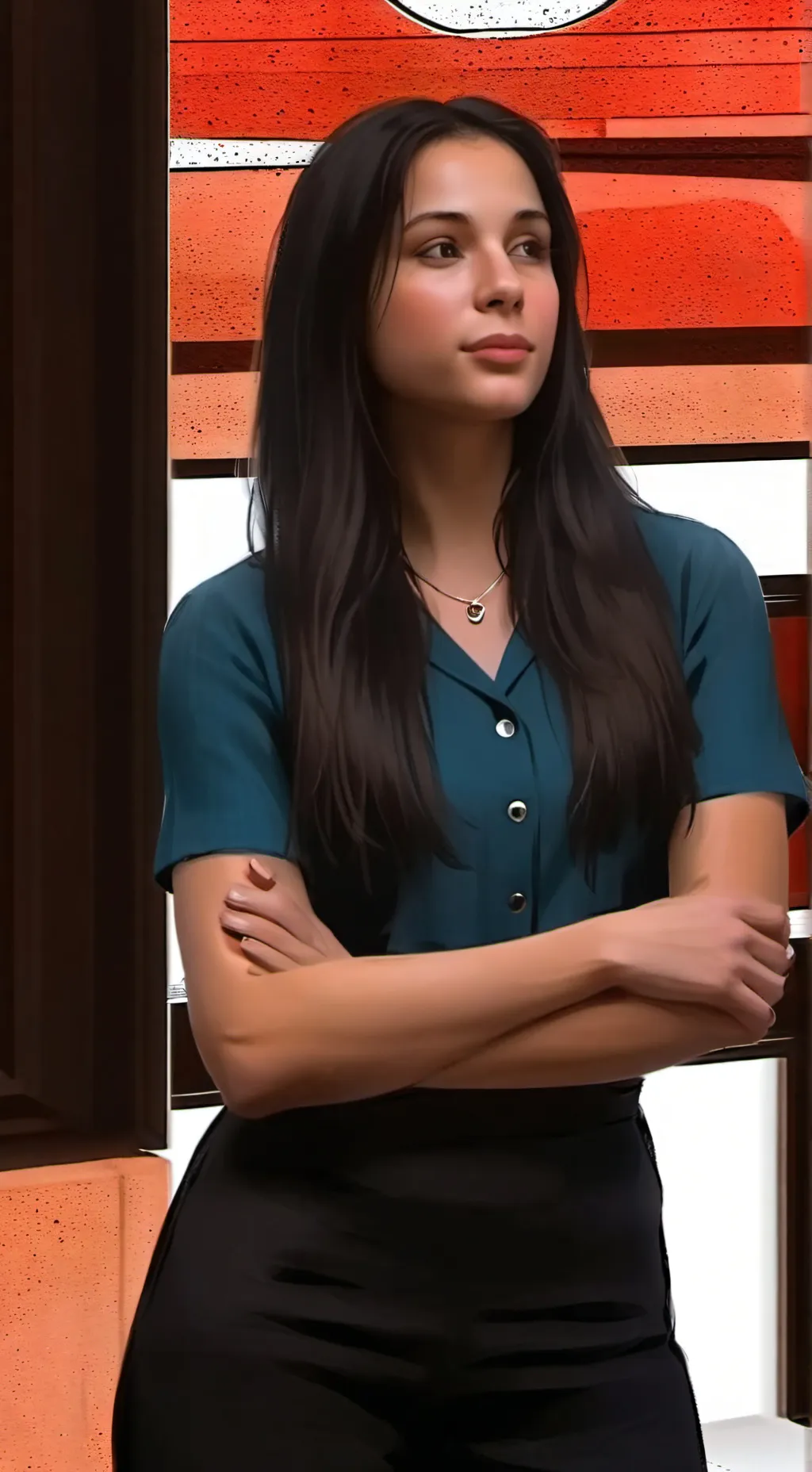 ai character: Jaqueline  background