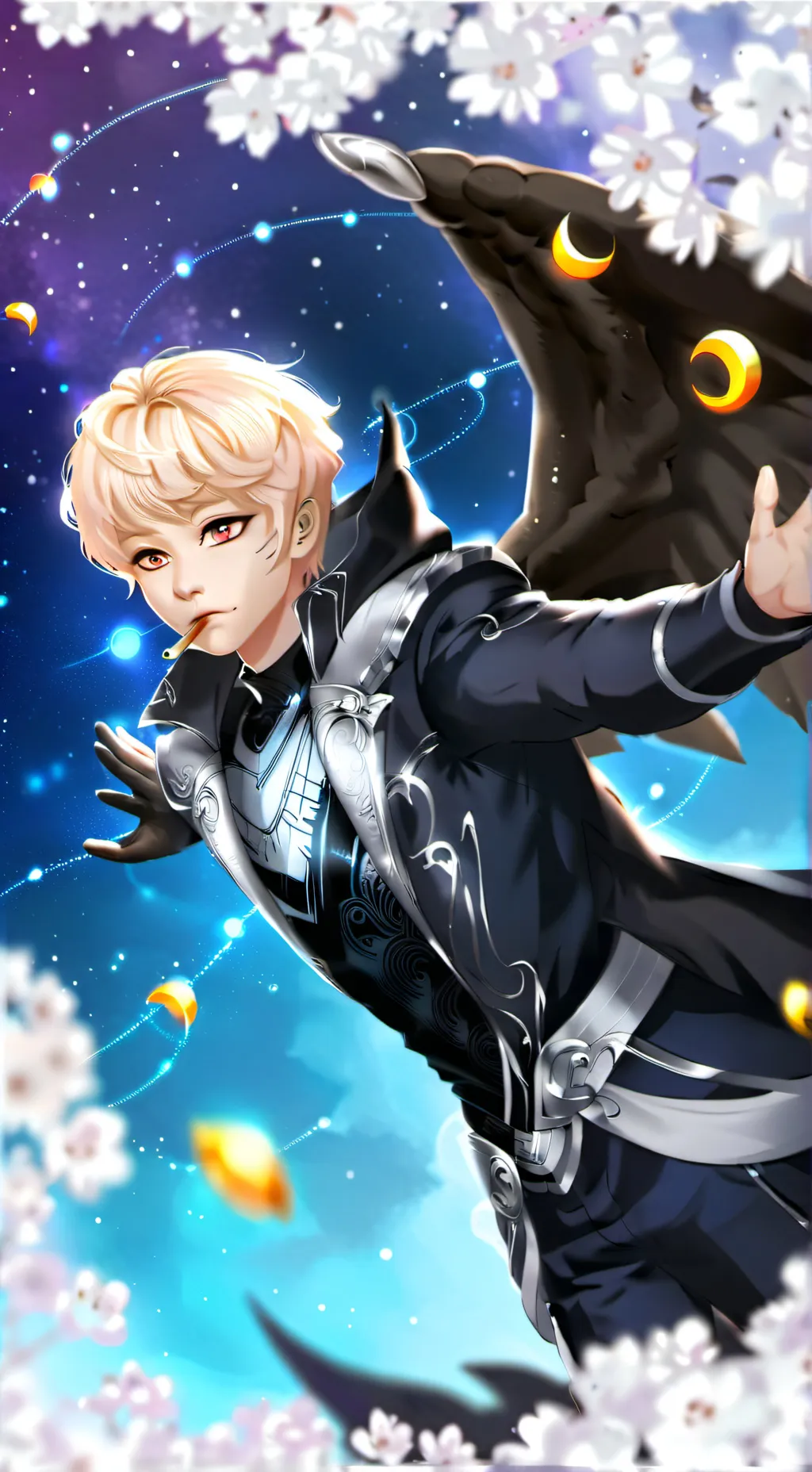 ai character: Zodiac sign test background