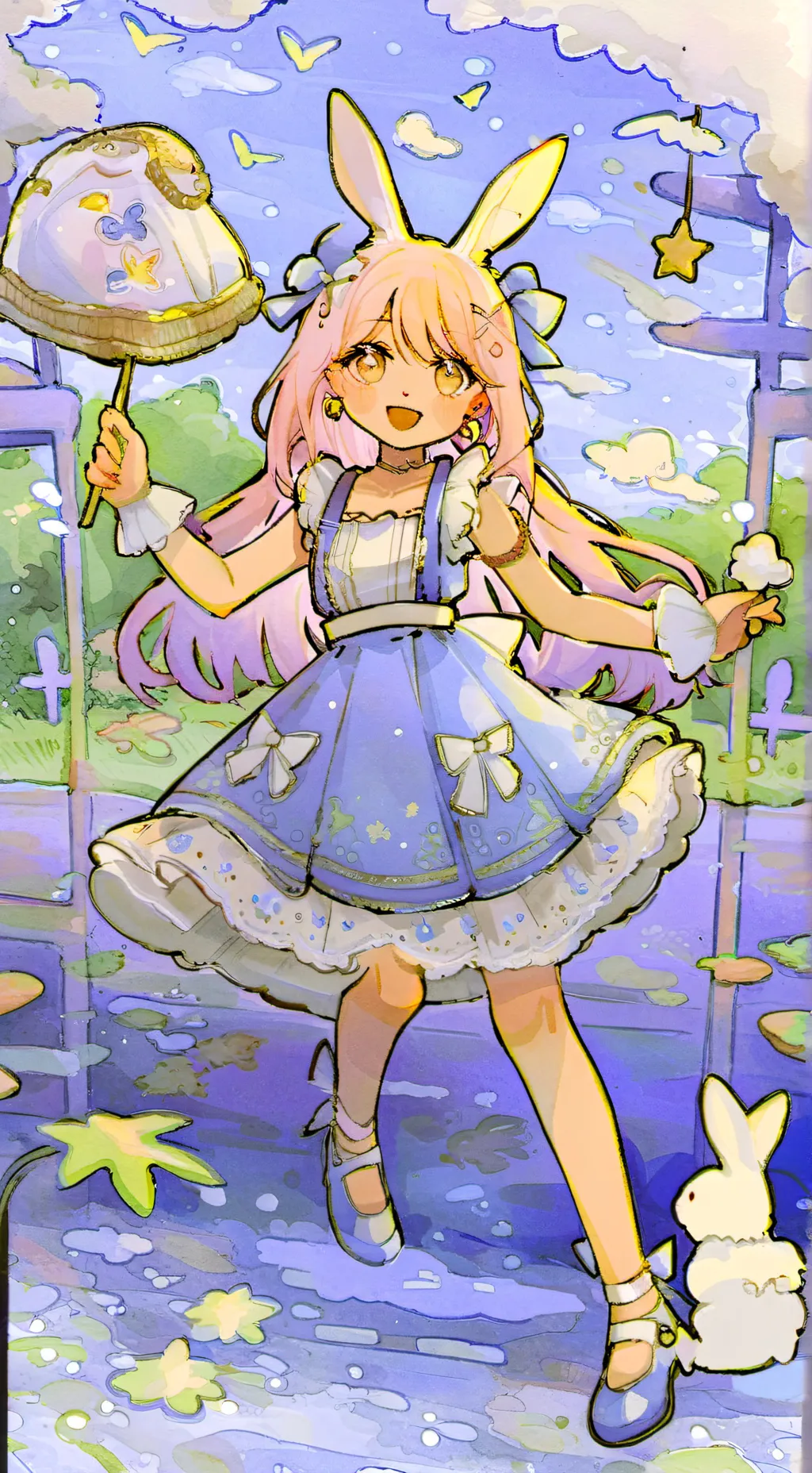 ai character: Amber  background