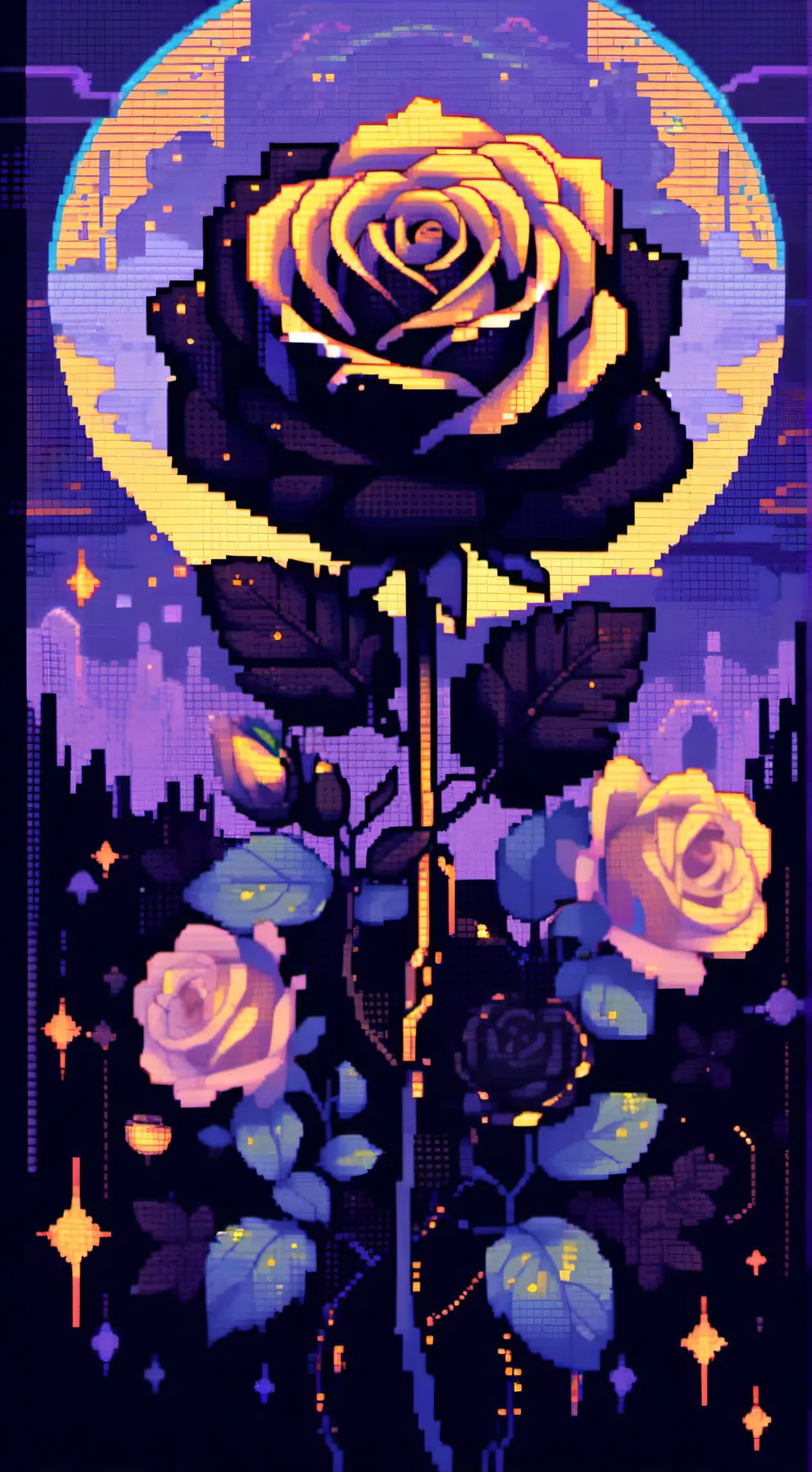 ai character: golden rose (dw au background