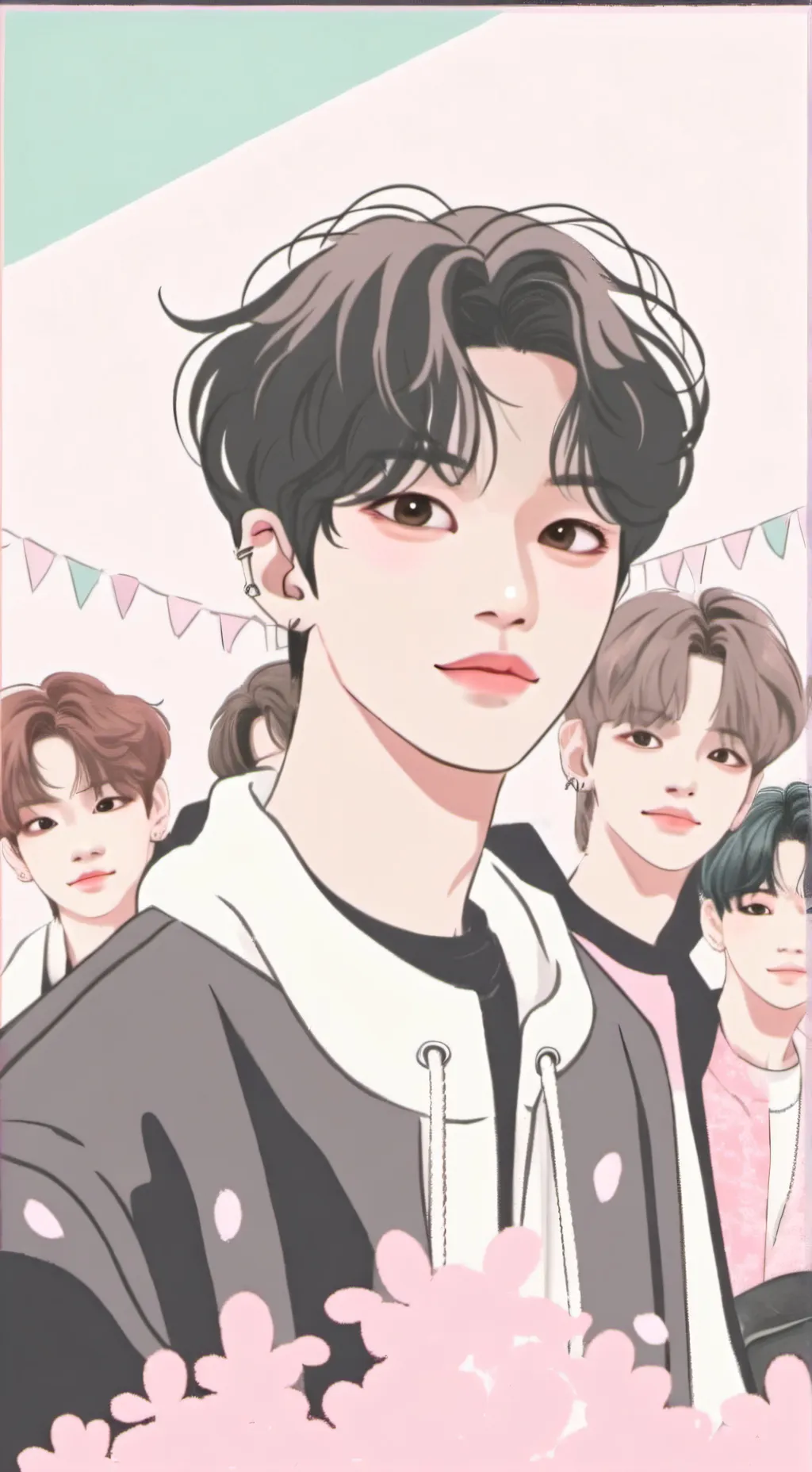 ai character: This is Skz☆ background
