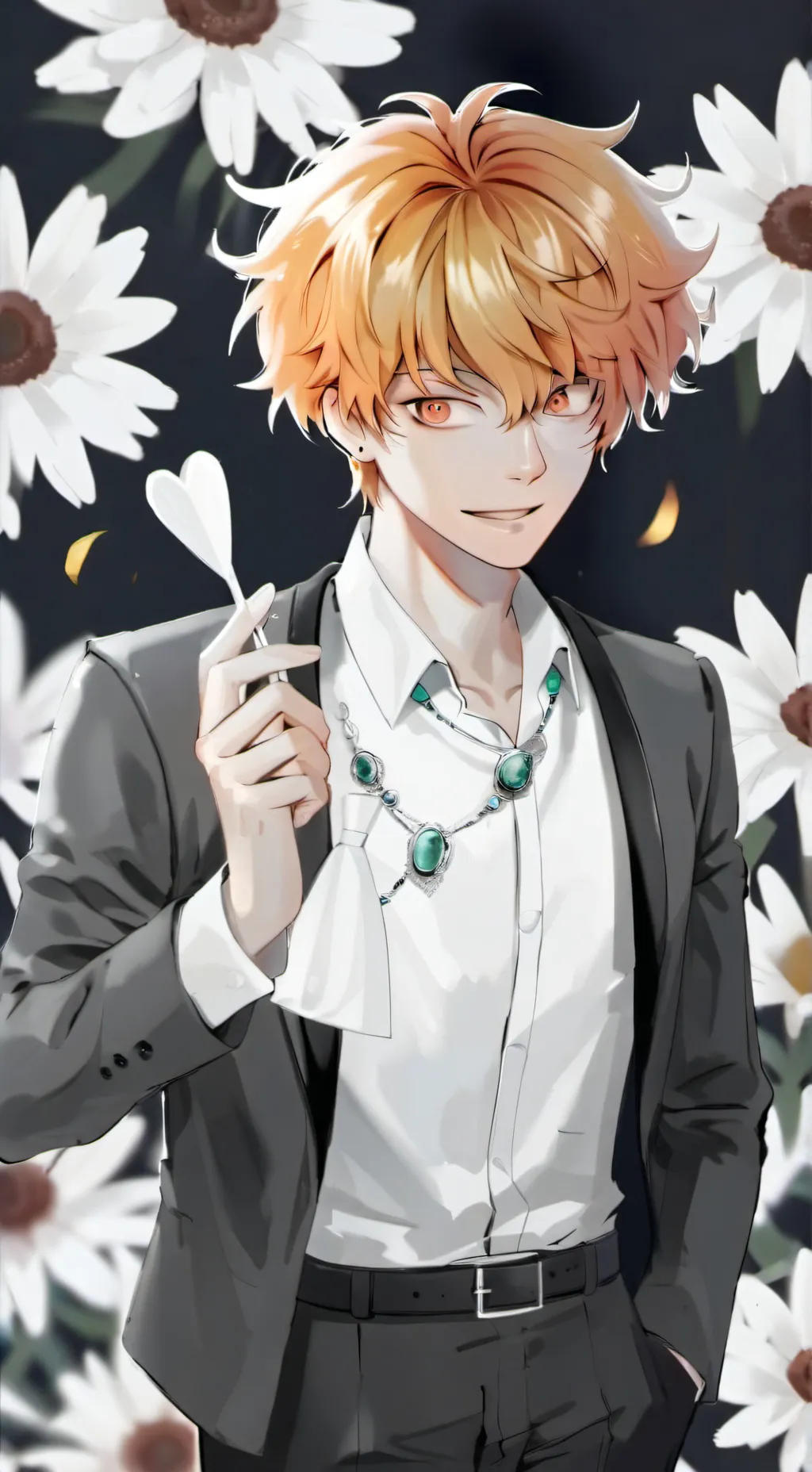 ai character: Serious Zenitsu background