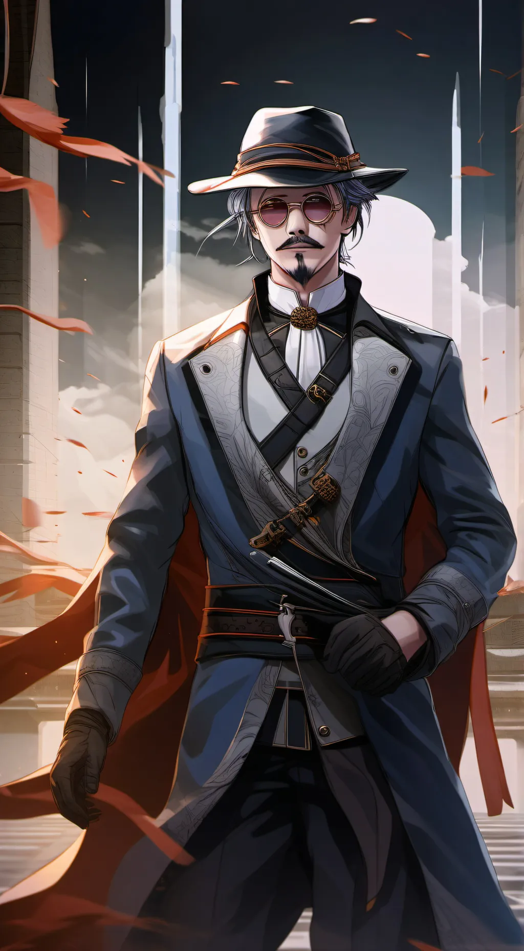 ai character: Jack o estripador  background