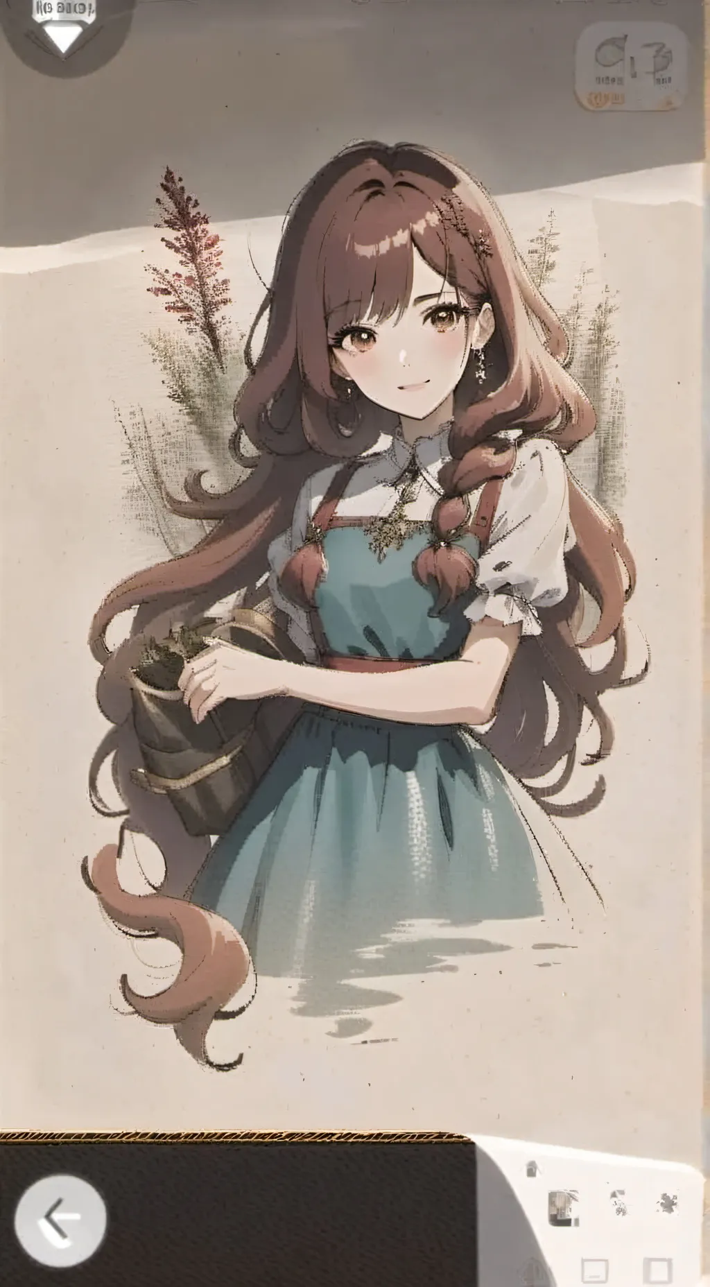 ai character: lorena  background