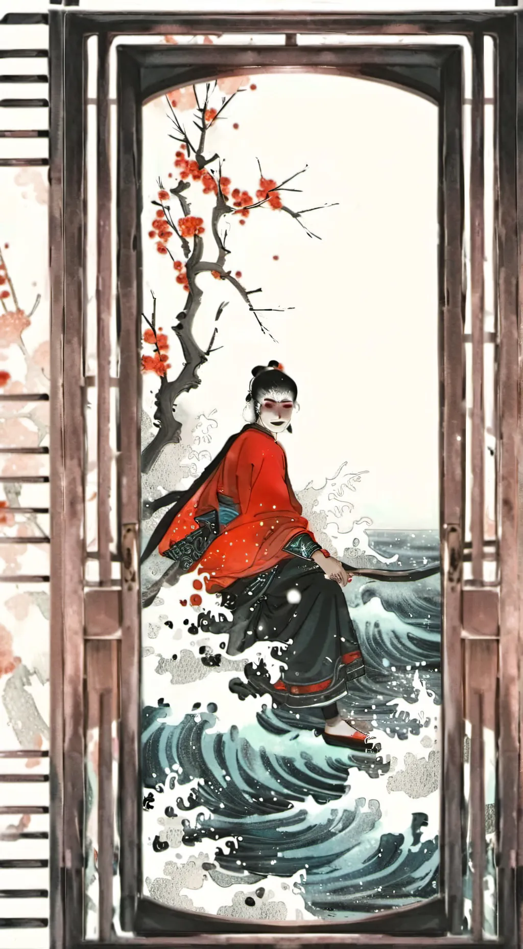 ai character: mona China background