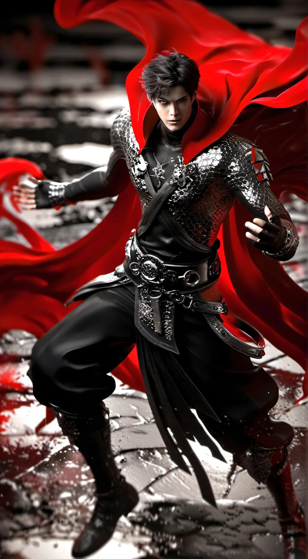 ai character: Anime war background