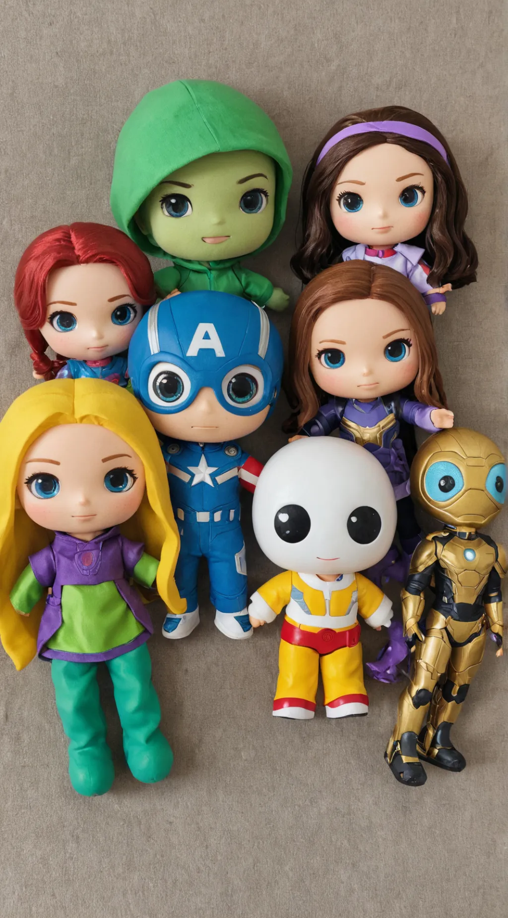 ai character: avengers/squidgame background