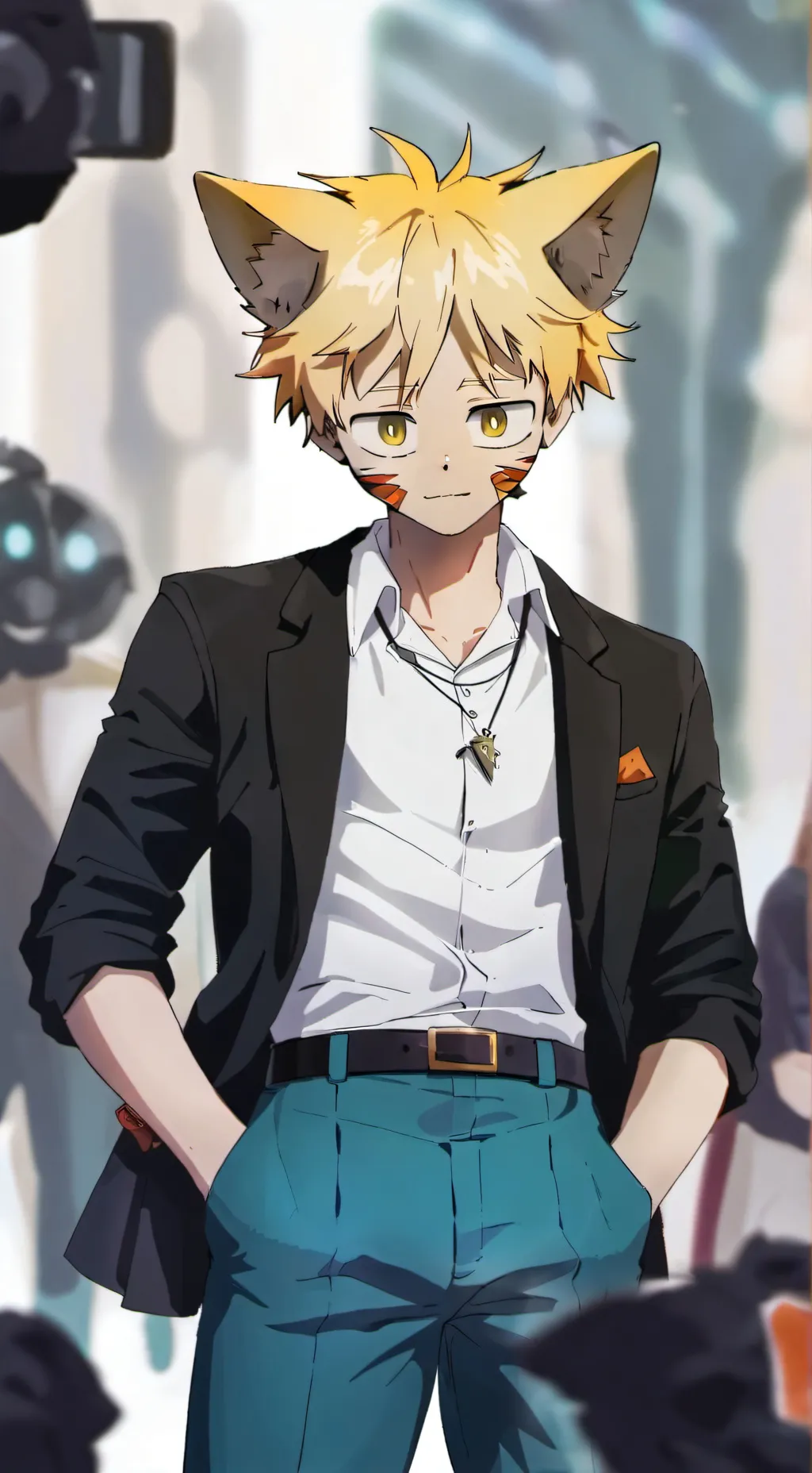 ai character: mha x furry background