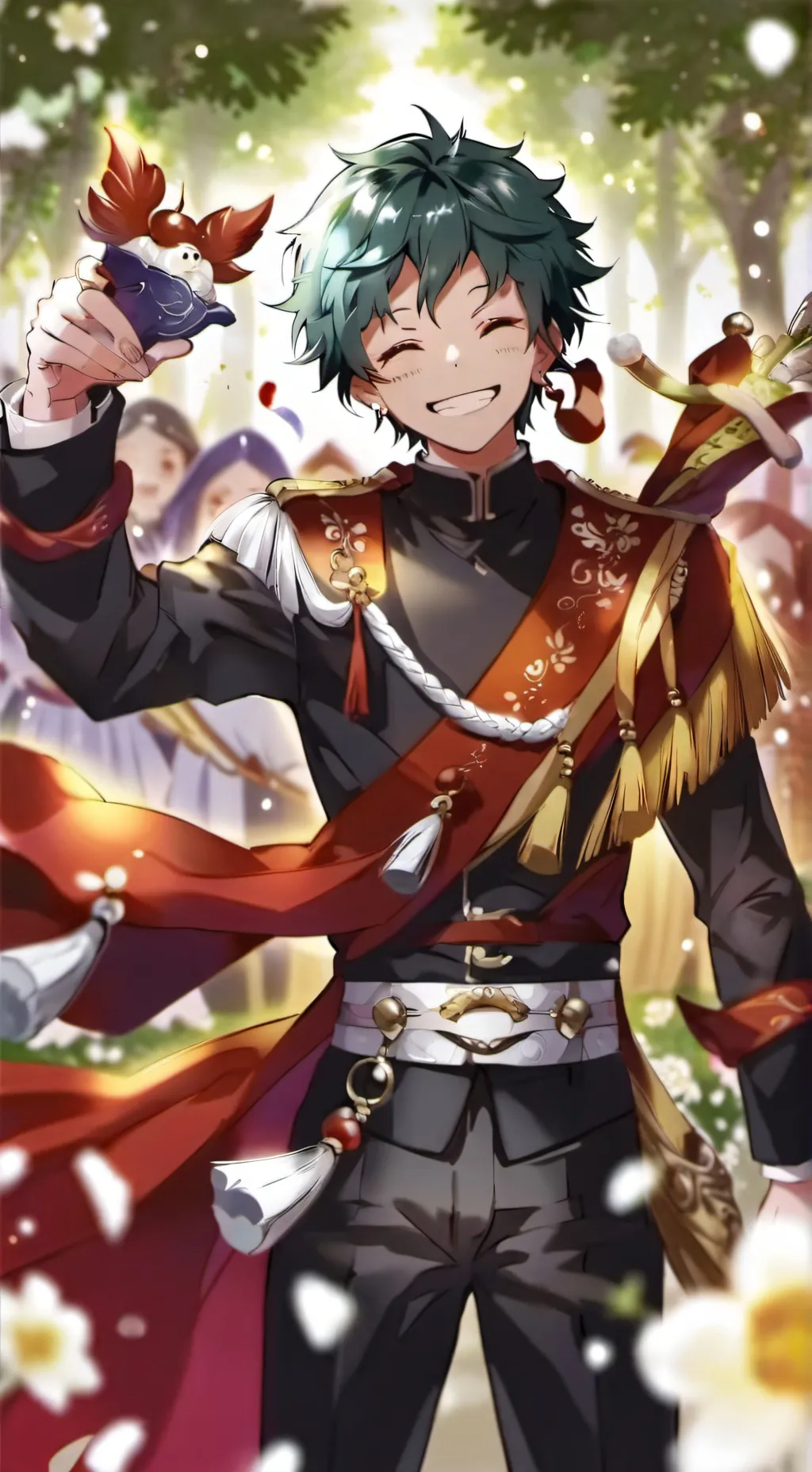 ai character: izuku Midoria  background