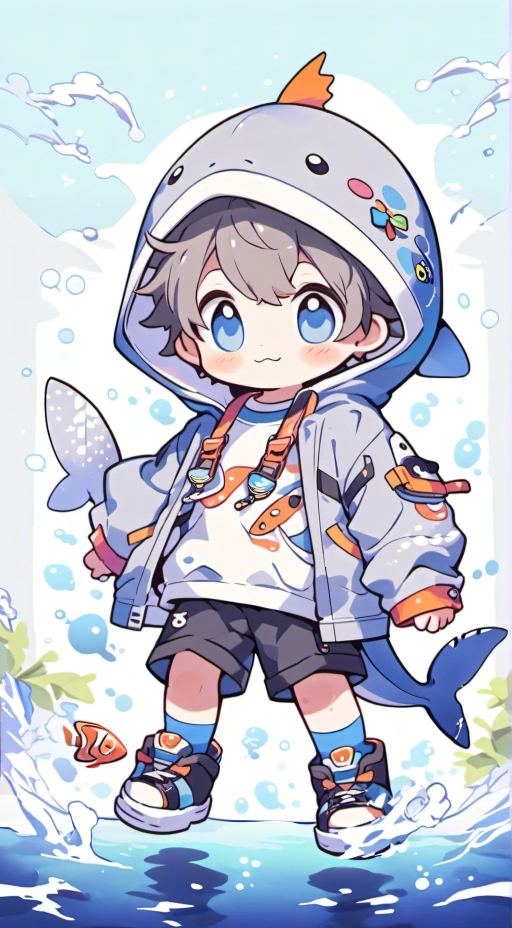 ai character: Mystic Whale Furry background