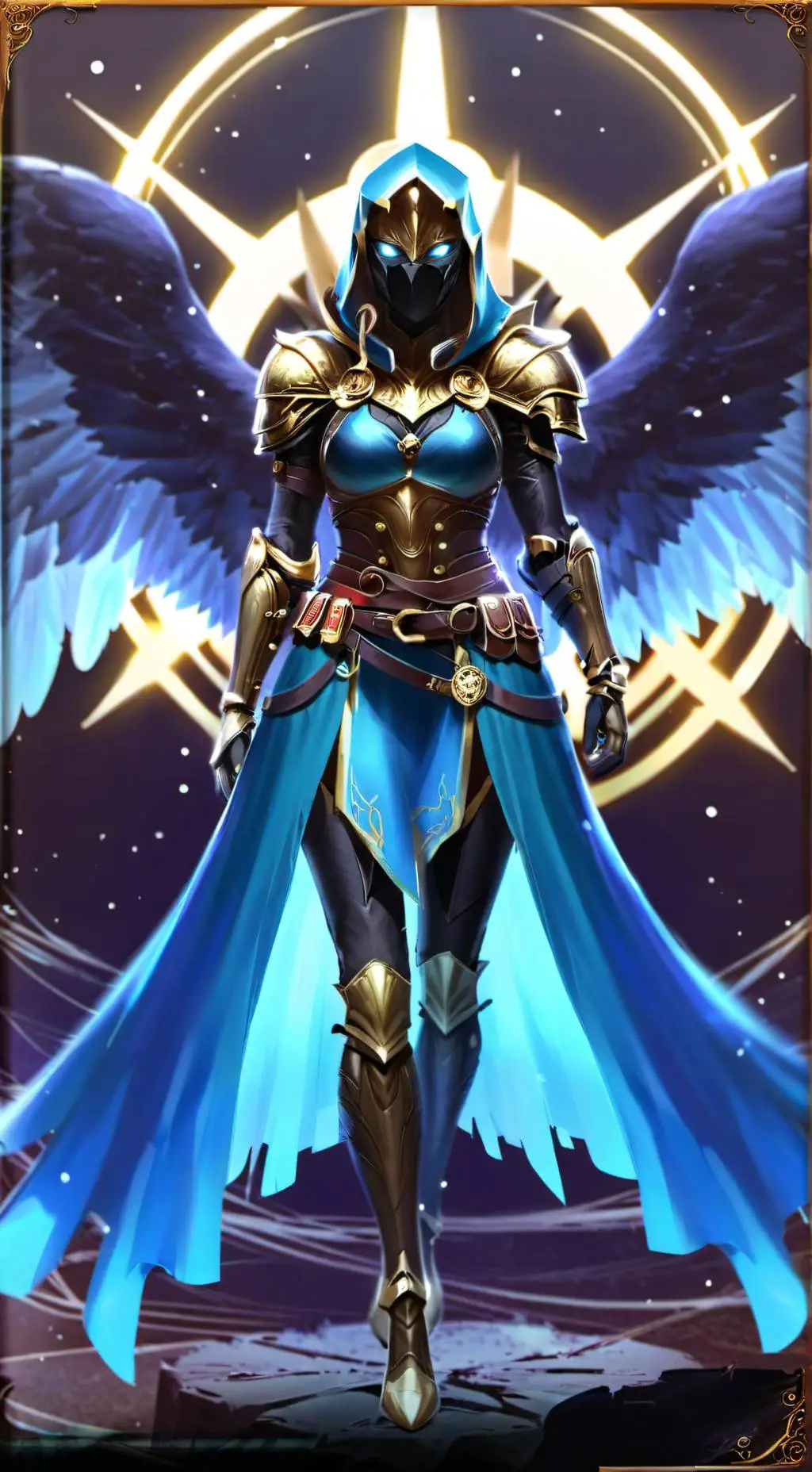 ai character: Goddess of Light background