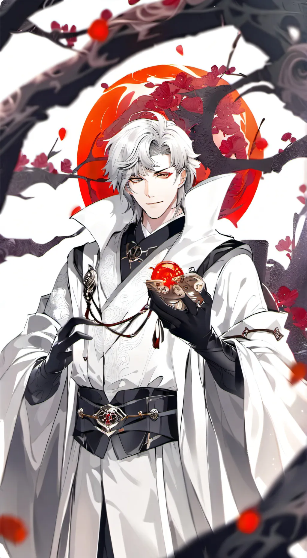 ai character: DS evil angel  background