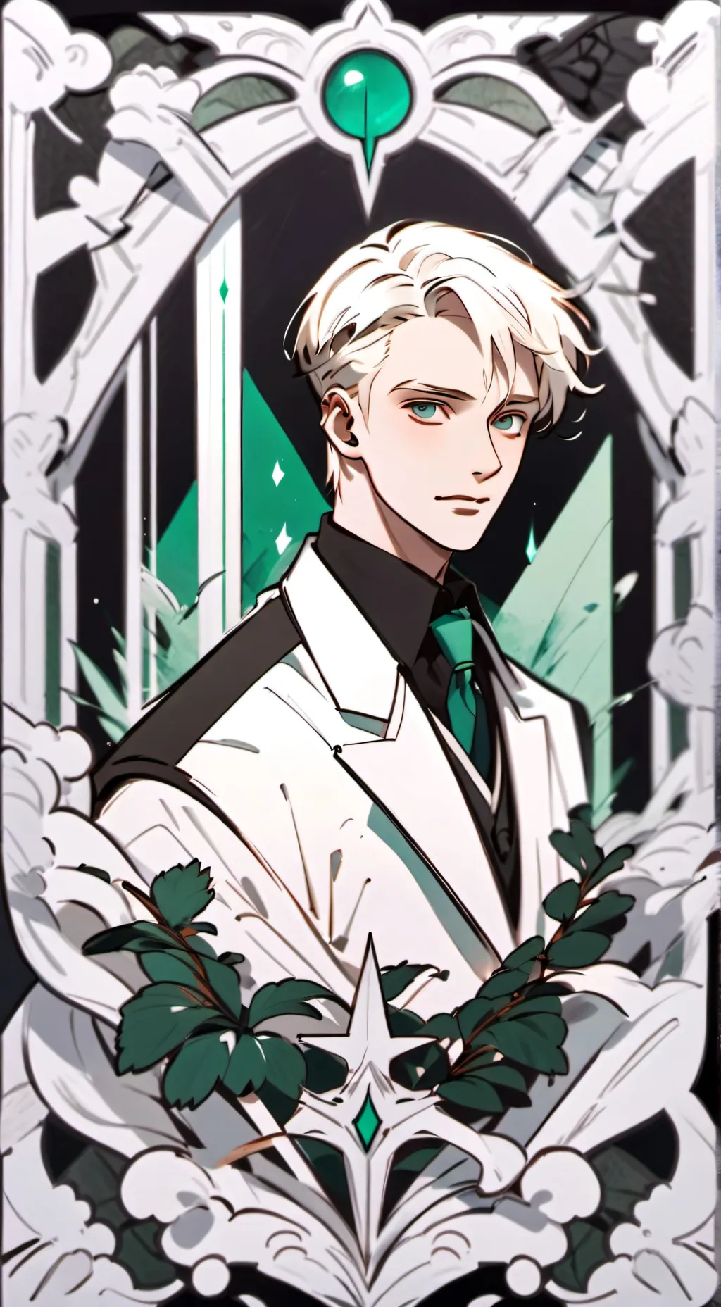 ai character: draco malfoy  background