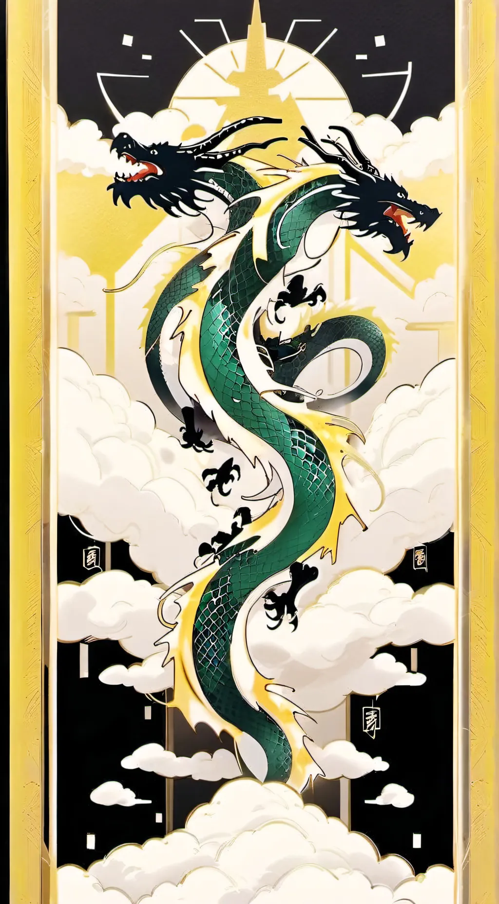 ai character: Jade mountain background