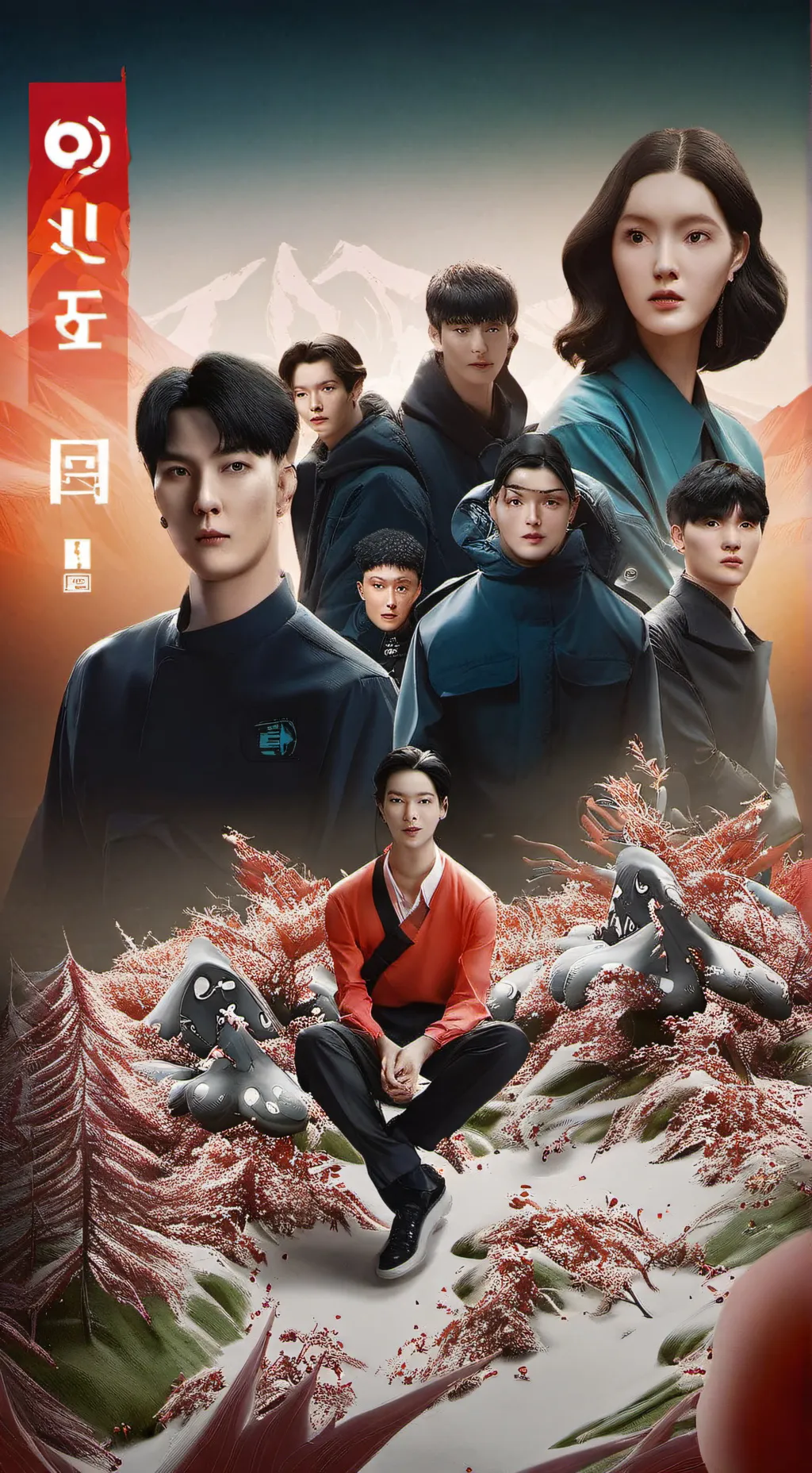 ai character: Squid Game background