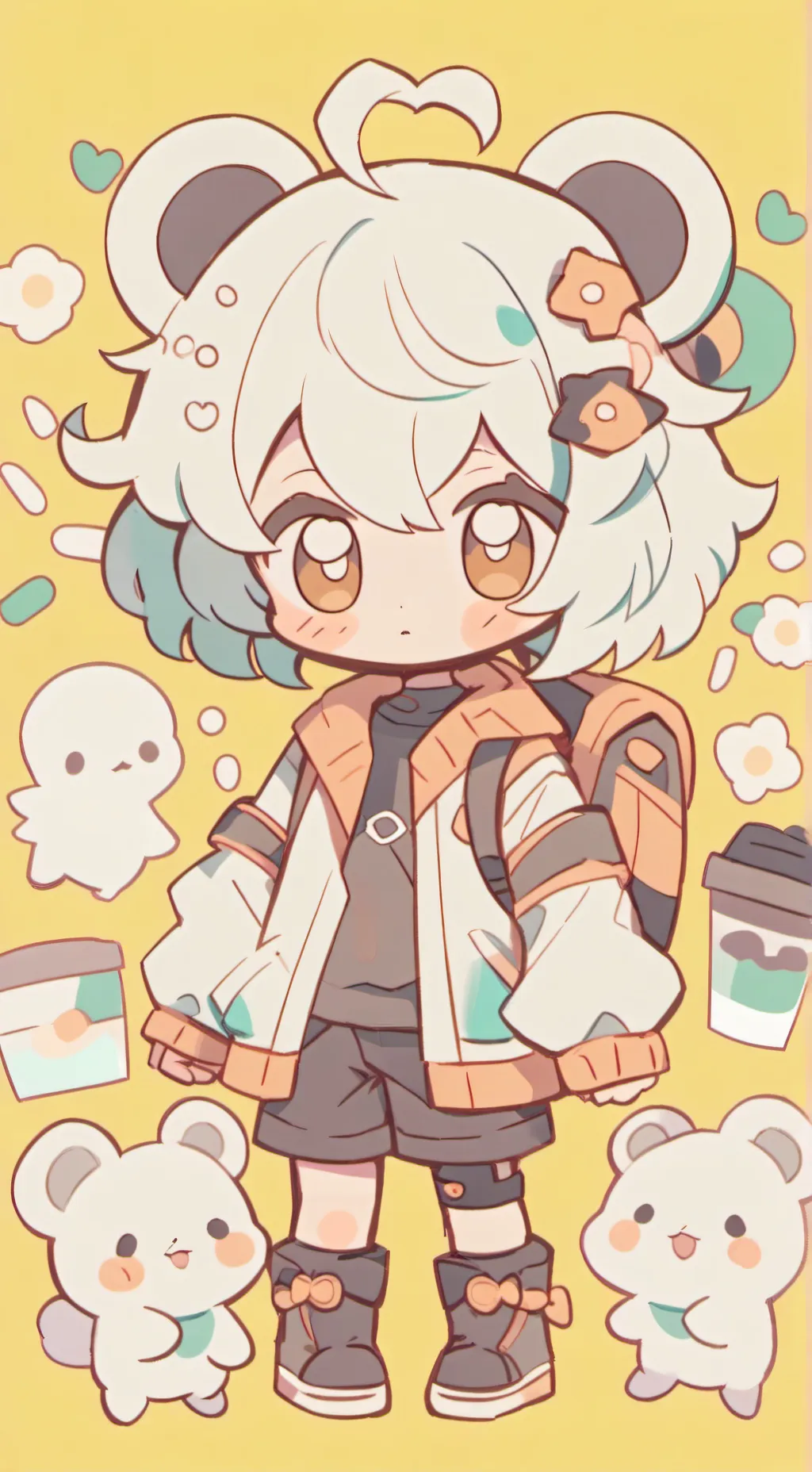 ai character: lil petey  background