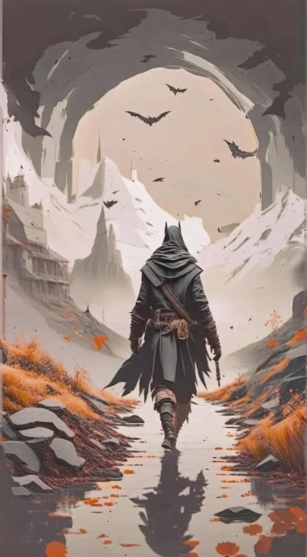 ai character: The broken night background