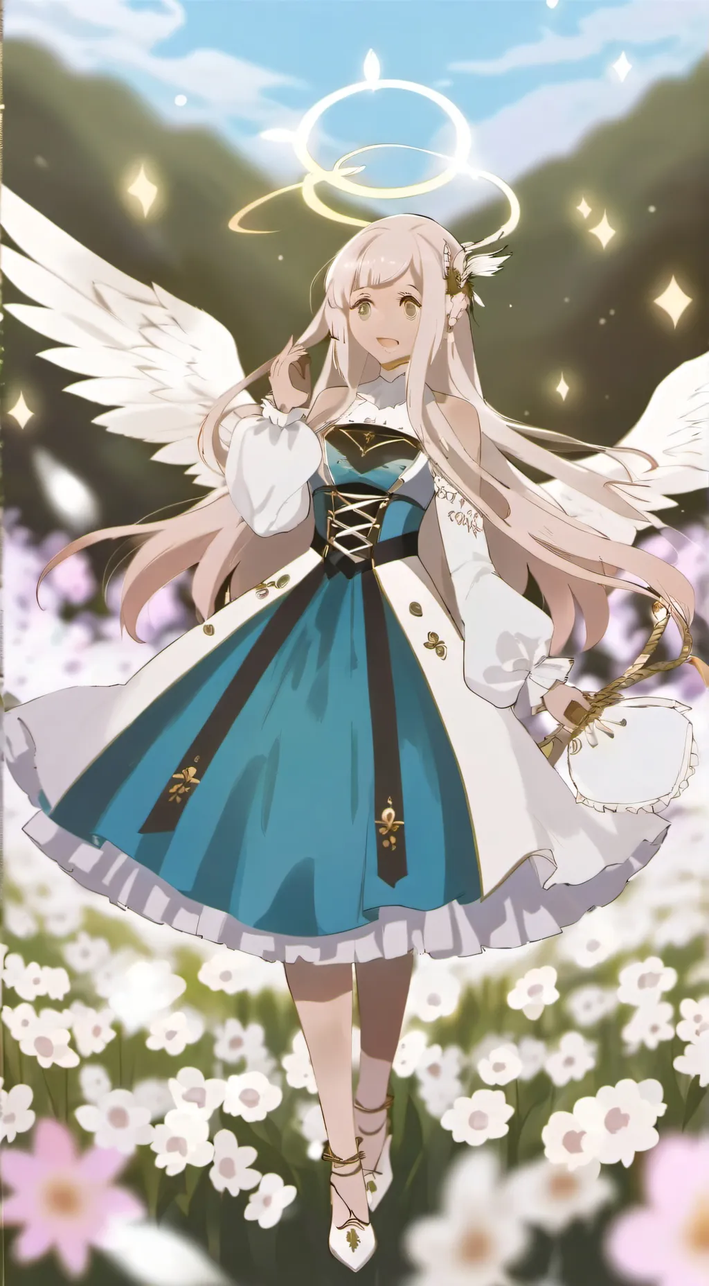 ai character: Angel gauran  background