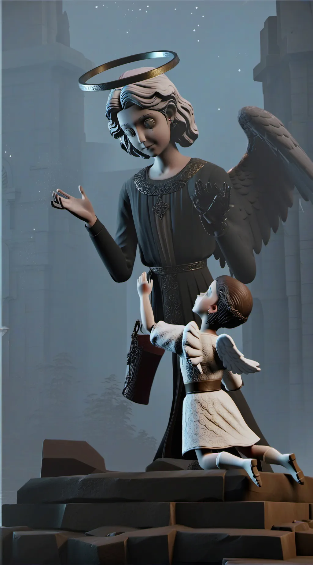 ai character: hell background