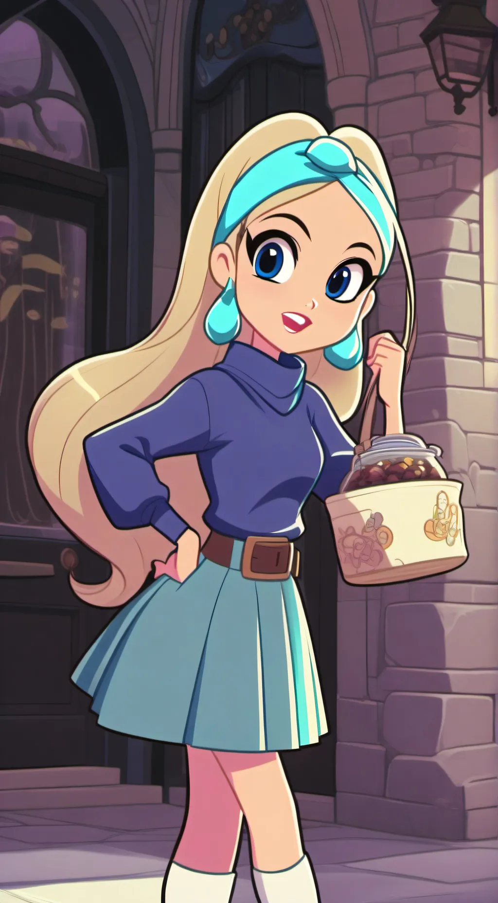 ai character: Maria Robotnik  background