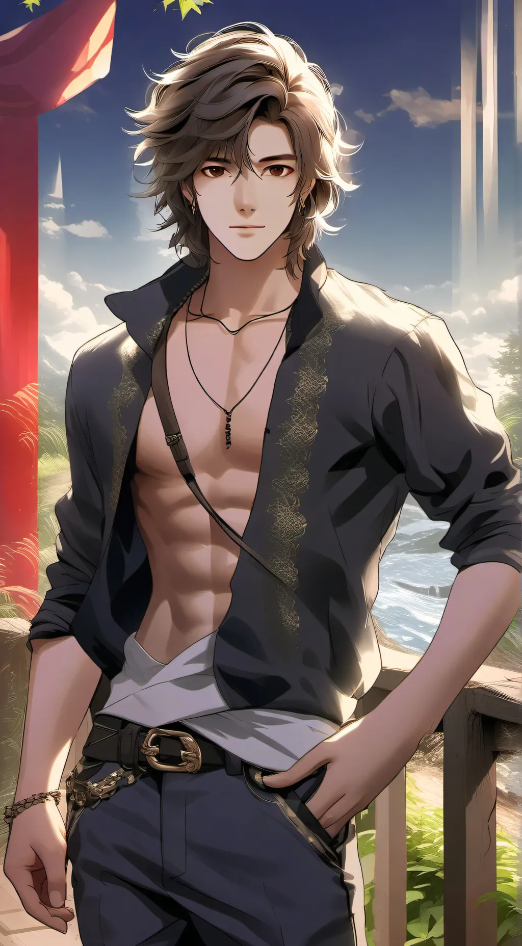 ai character: Damien background