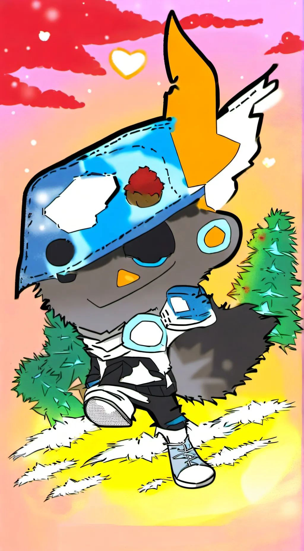 ai character: Psycho Protogen background