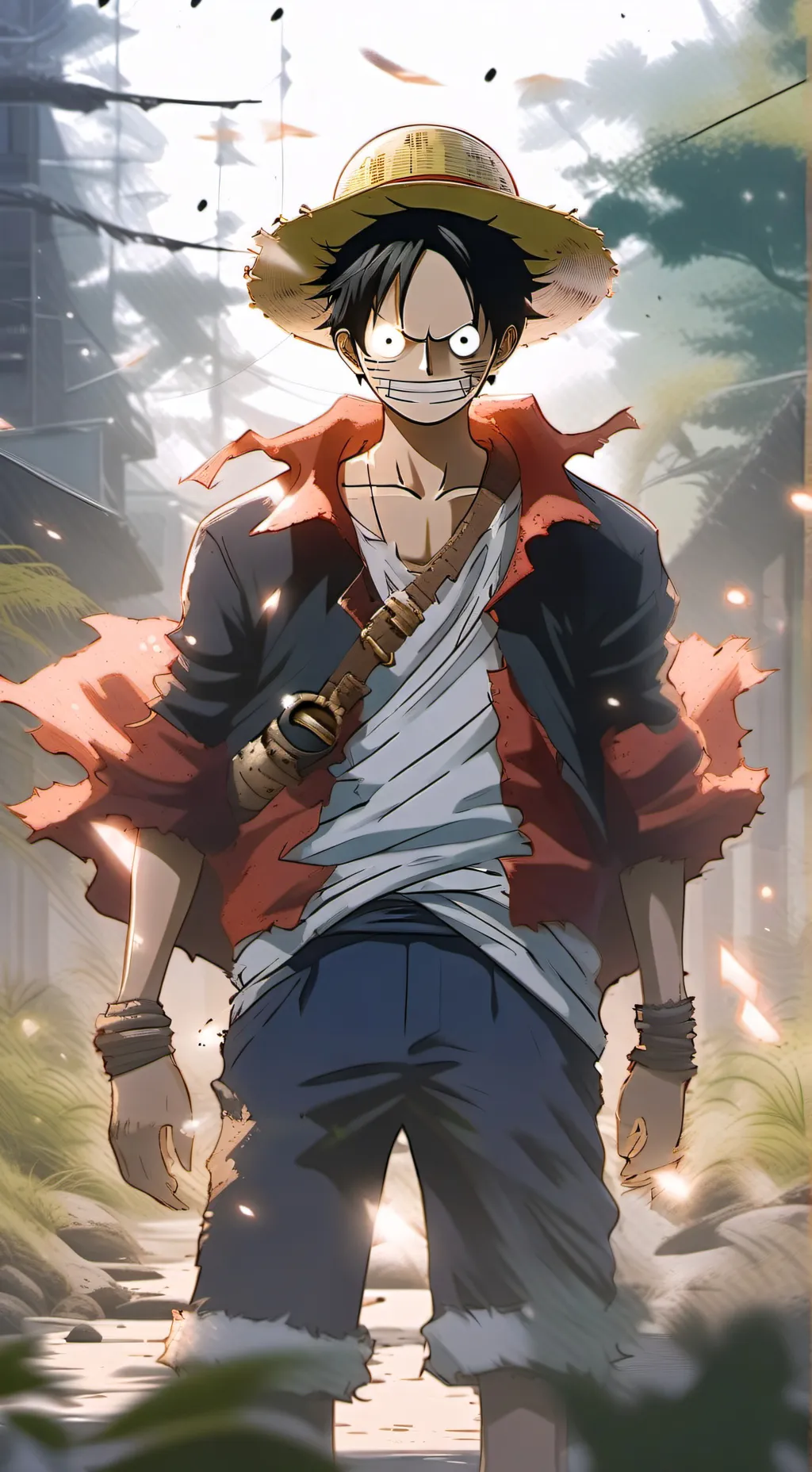 ai character: Luffy background