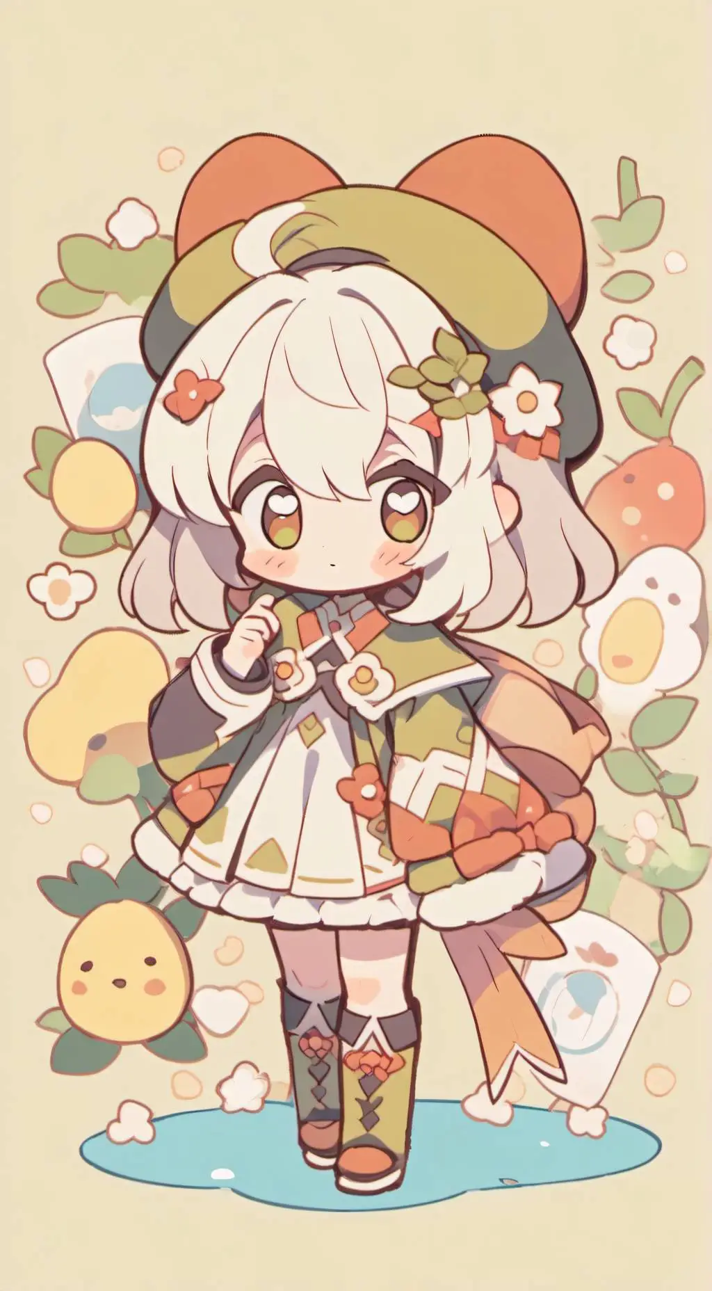 ai character: Moon x eclipse background