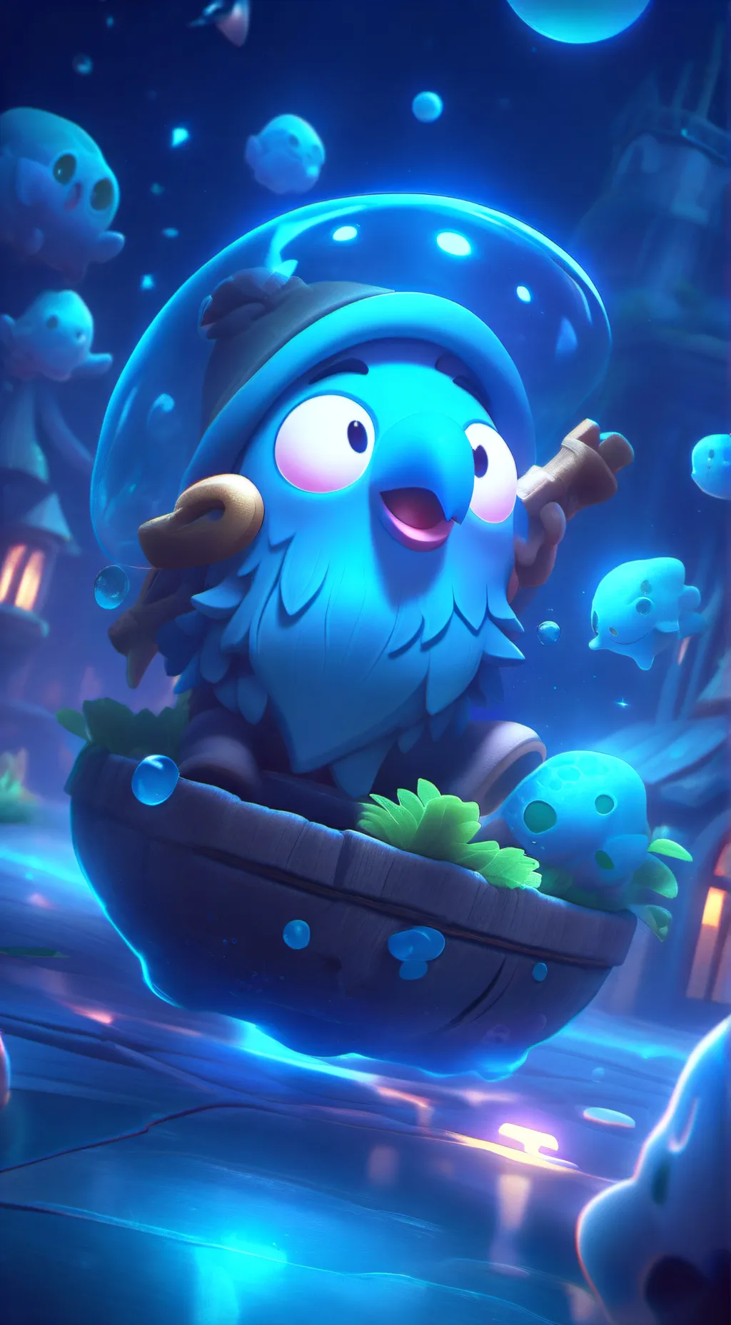 ai character: Cursed background