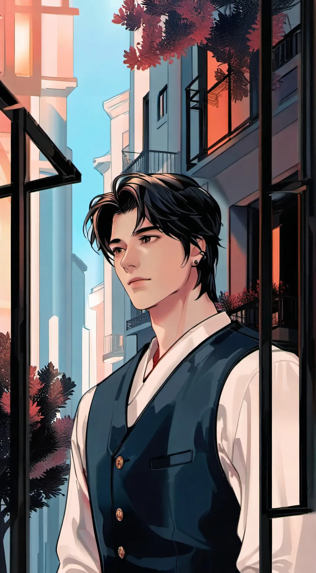 ai character: Liam  background