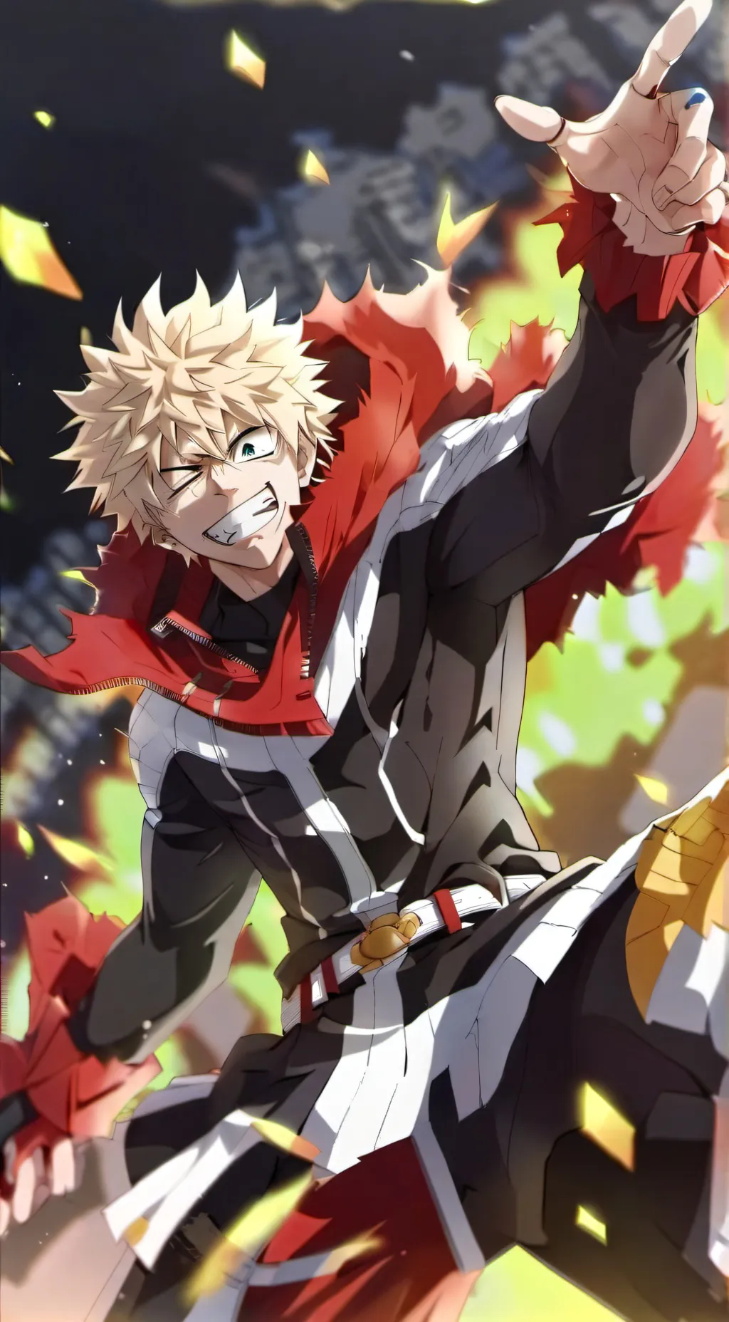 ai character: bakugo background