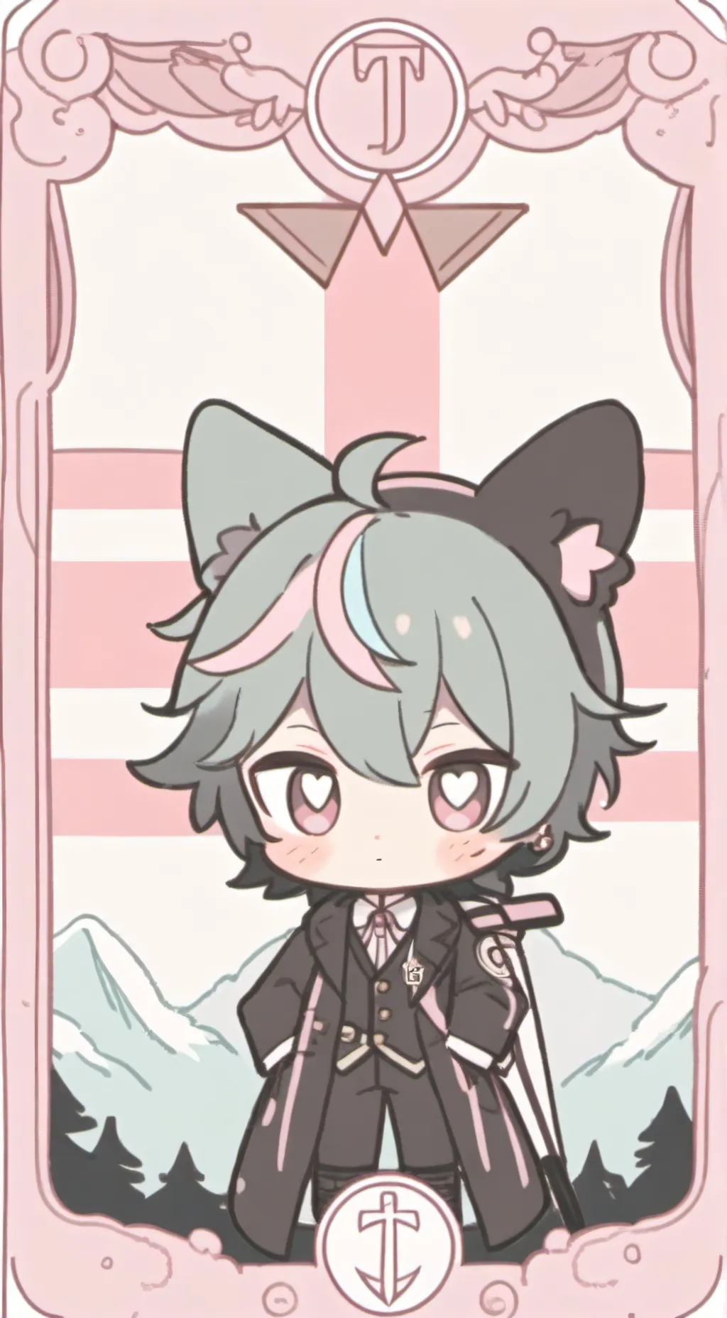 ai character: trans therian  background