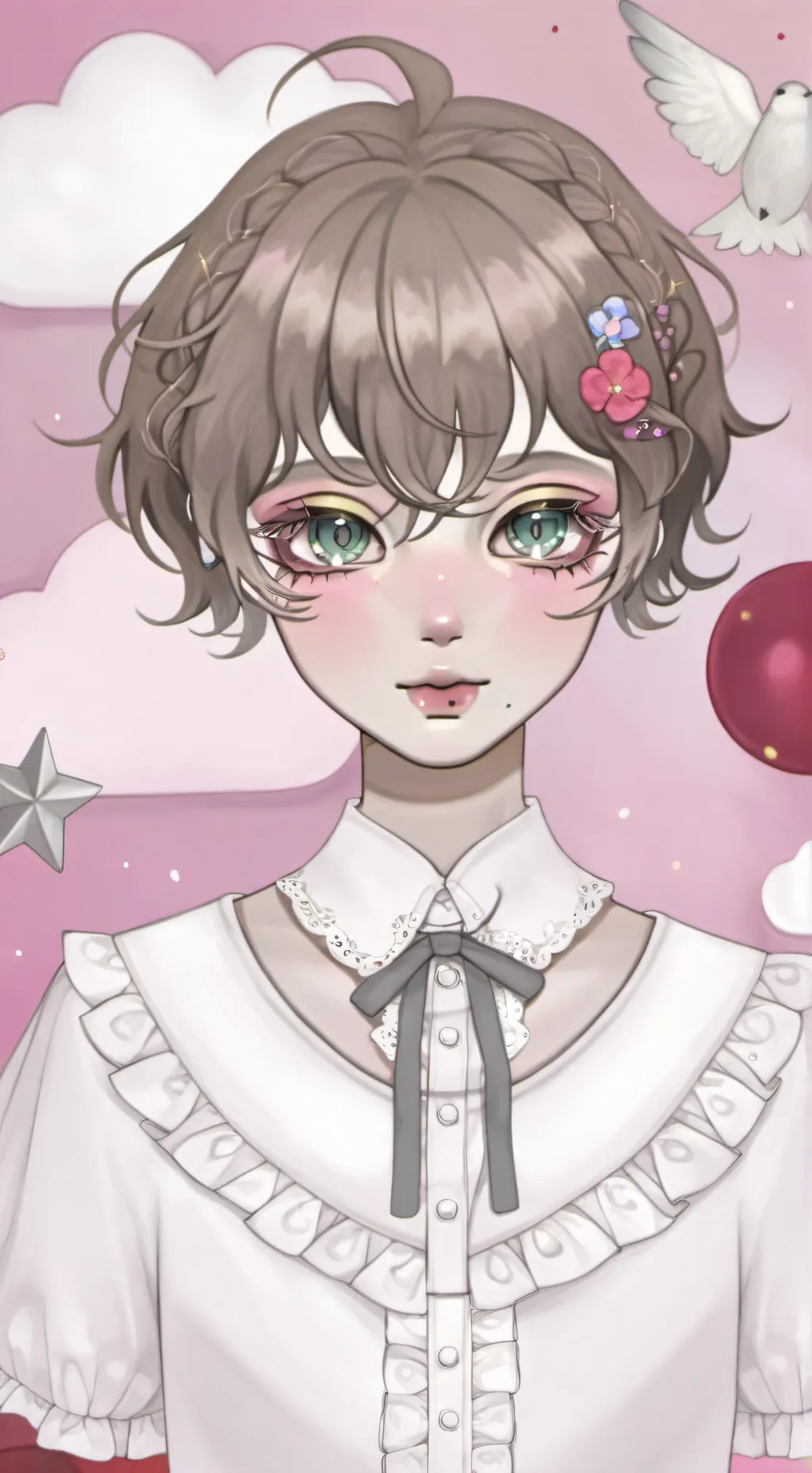 ai character: Cosmo × Sprout background