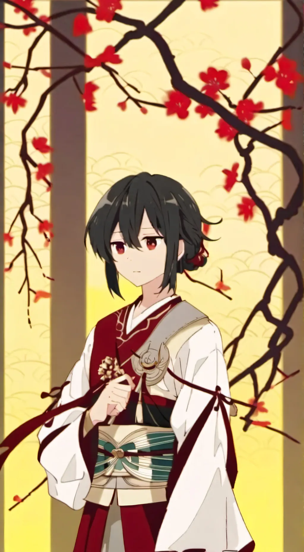 ai character: Winter Yurei background
