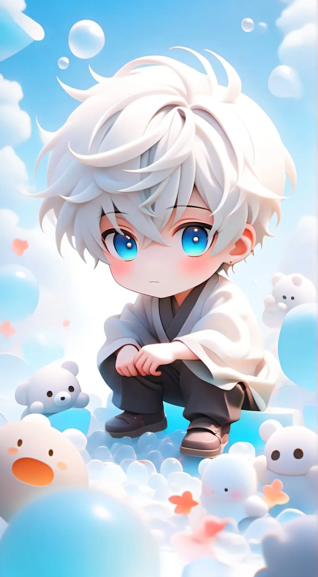 ai character: Gojo satoru background