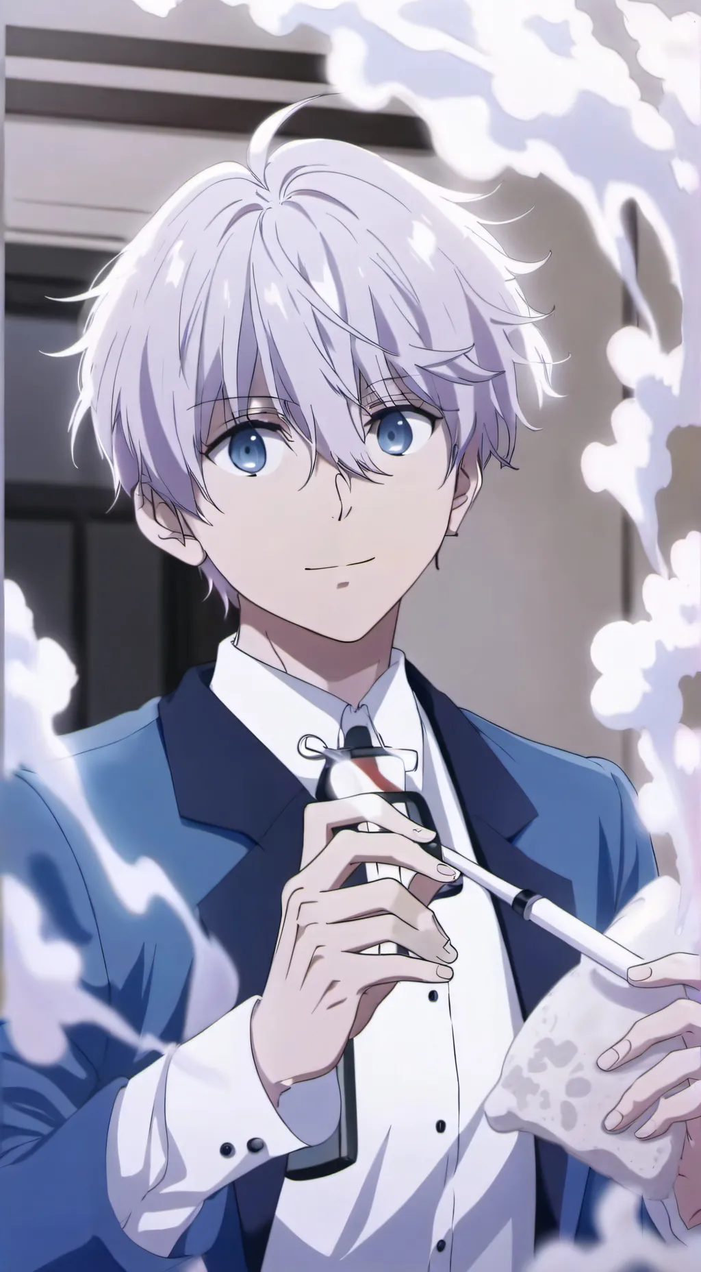 ai character: KILLUAAA♡♡ྀིྀི background