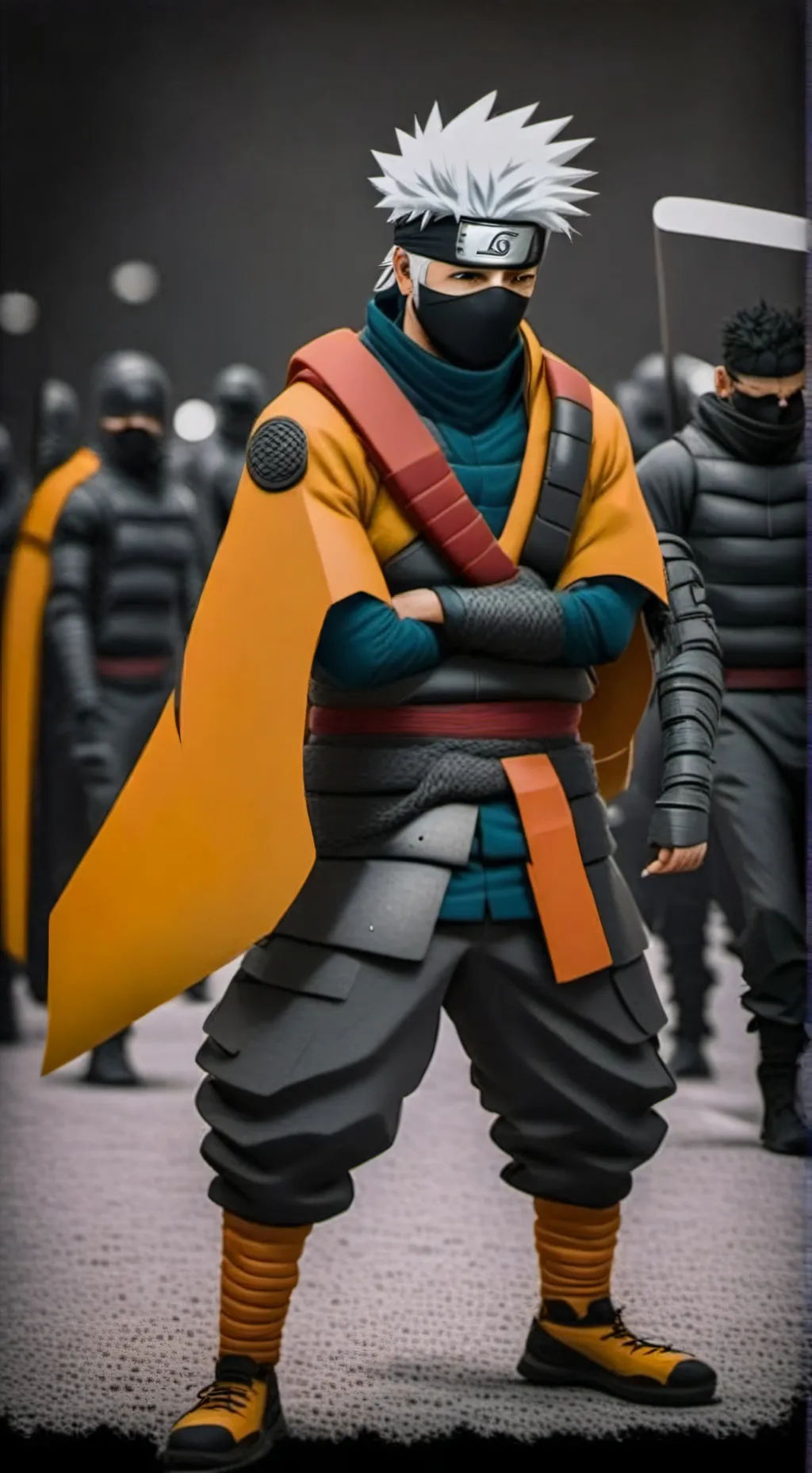 ai character: Kakashi  background