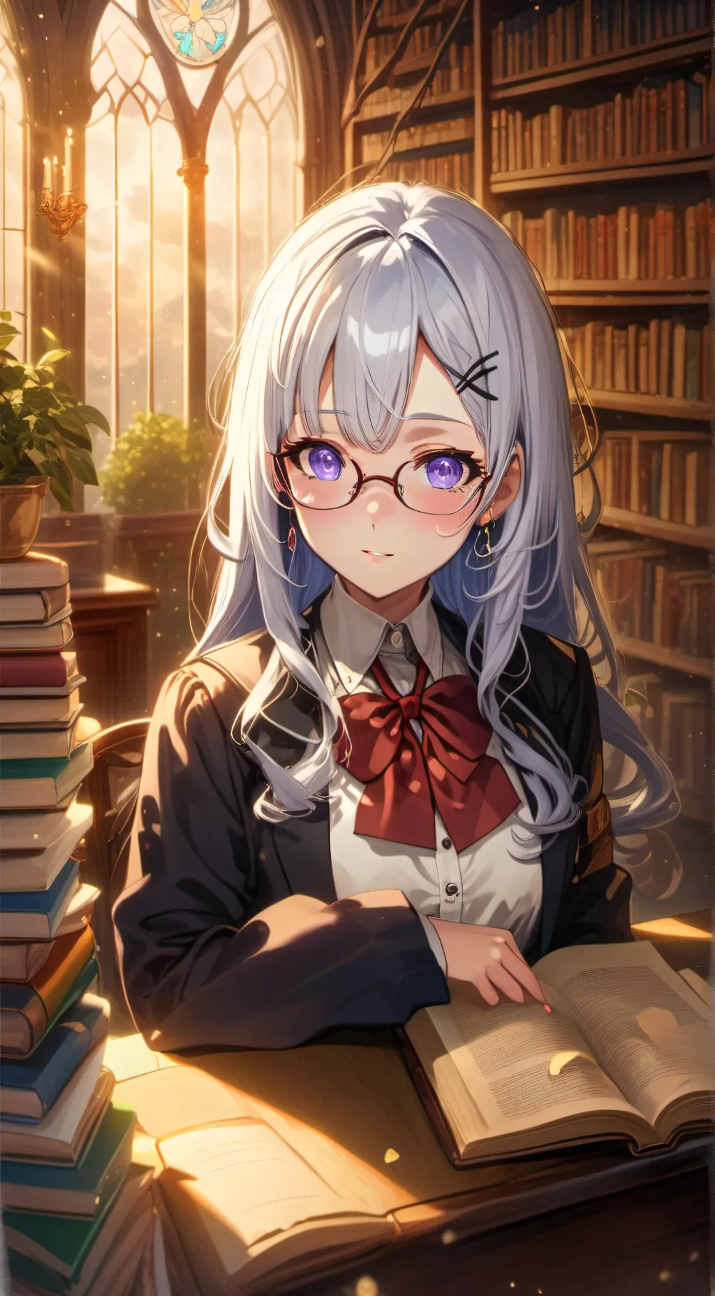 ai character: amber background