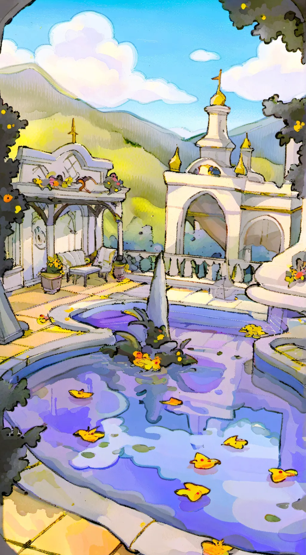 ai character: HH Heaven background