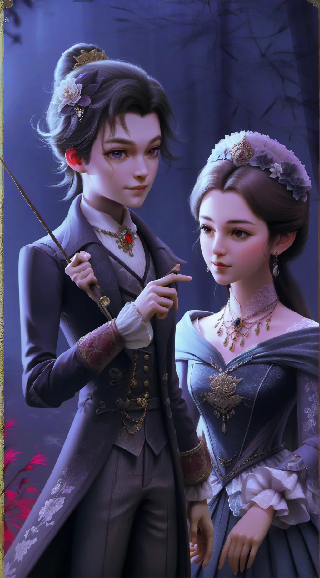 ai character: Emily and Emma background