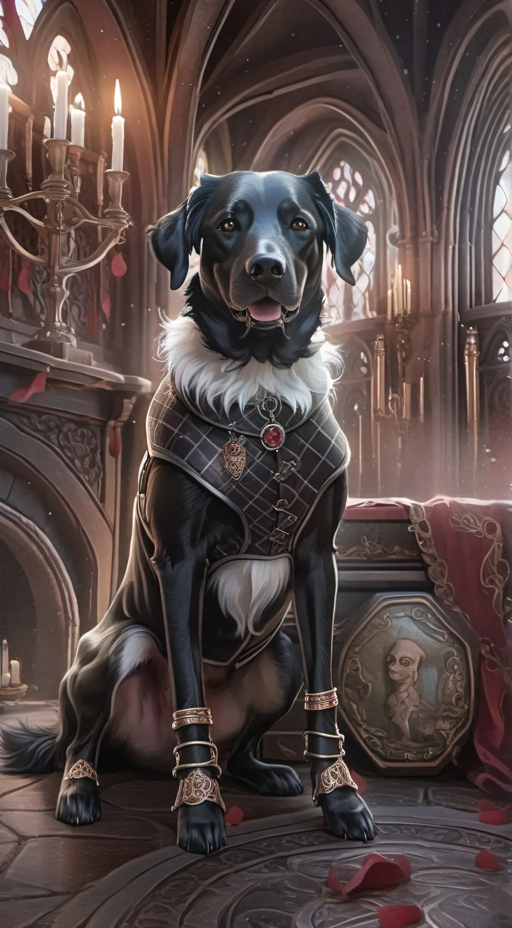 ai character: Dog you name it  background
