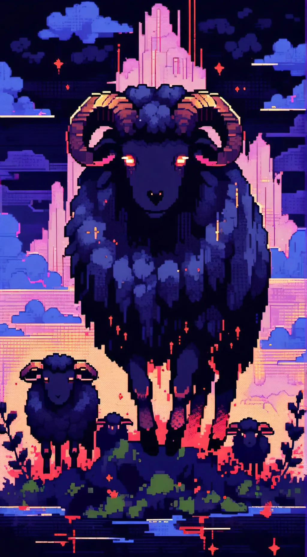 ai character: Lil' Lamb background