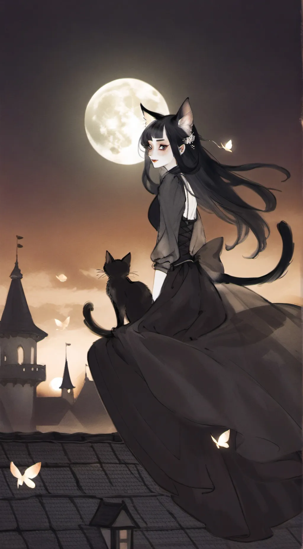 ai character: Luna background