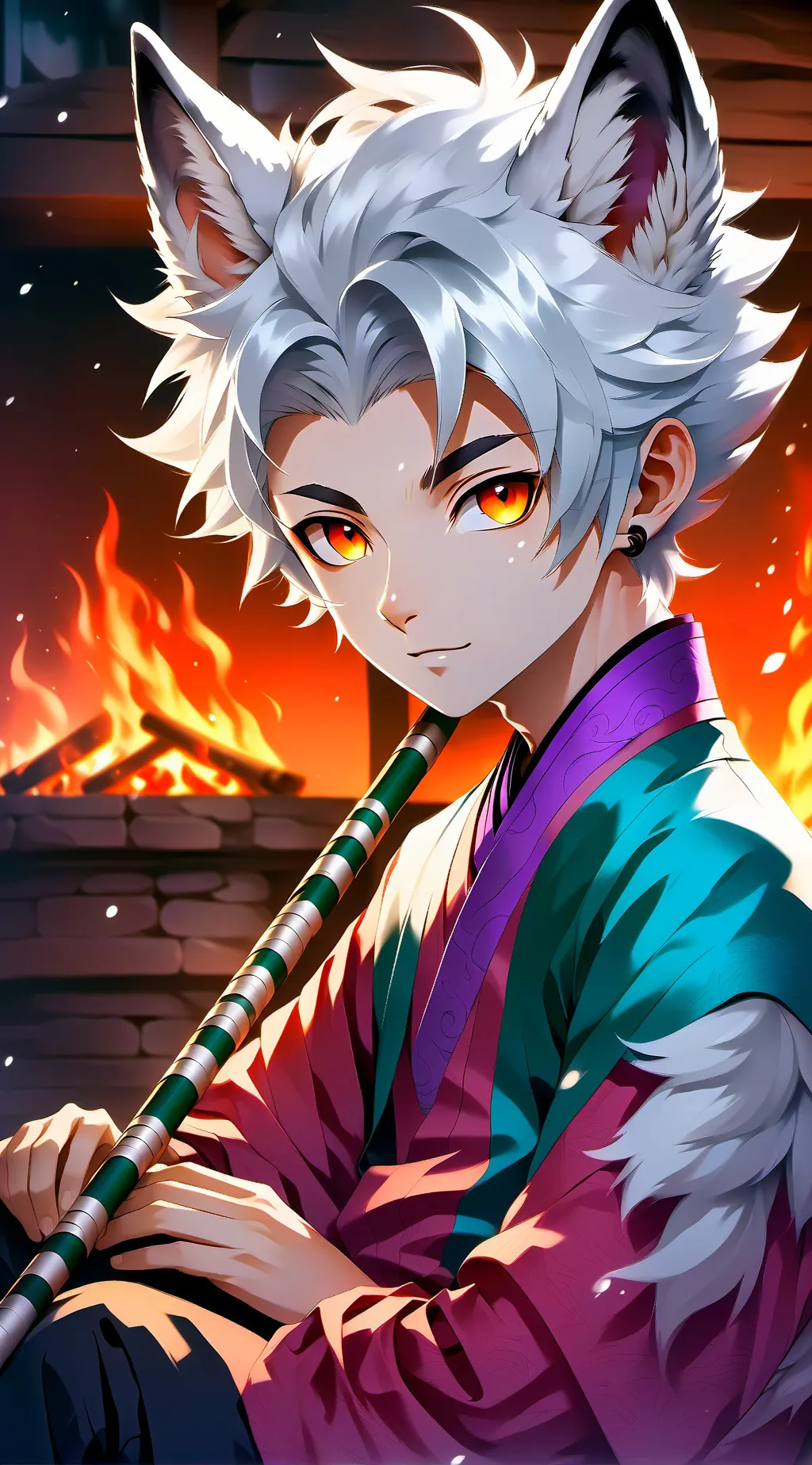 ai character: furry background