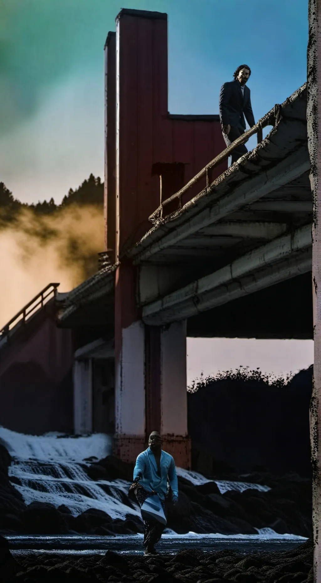 ai character: JJK Final battle background