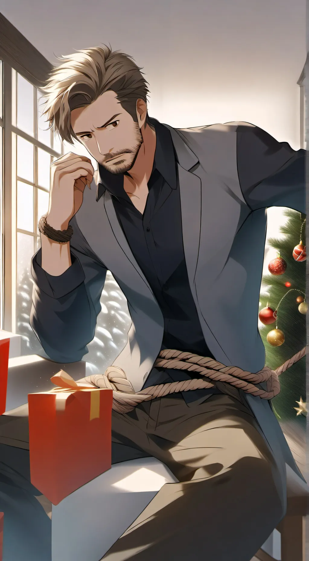 ai character: Bully+present background