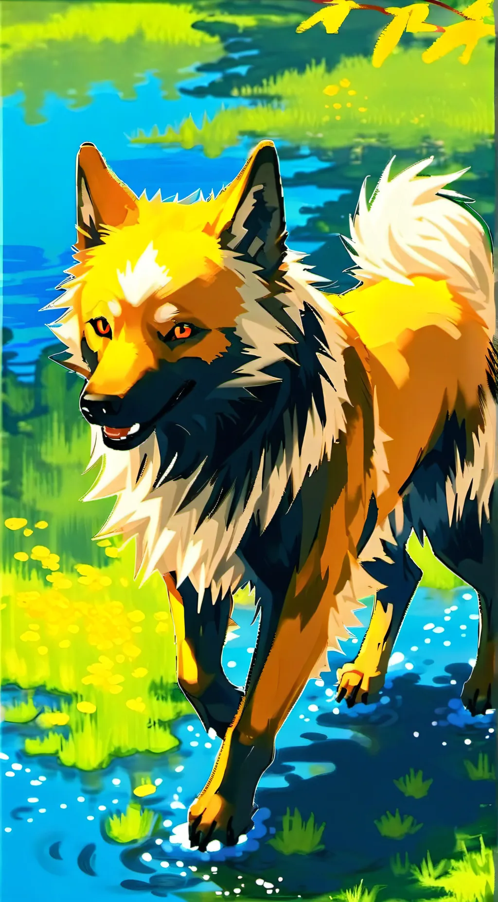 ai character: Volt the jolteon  background